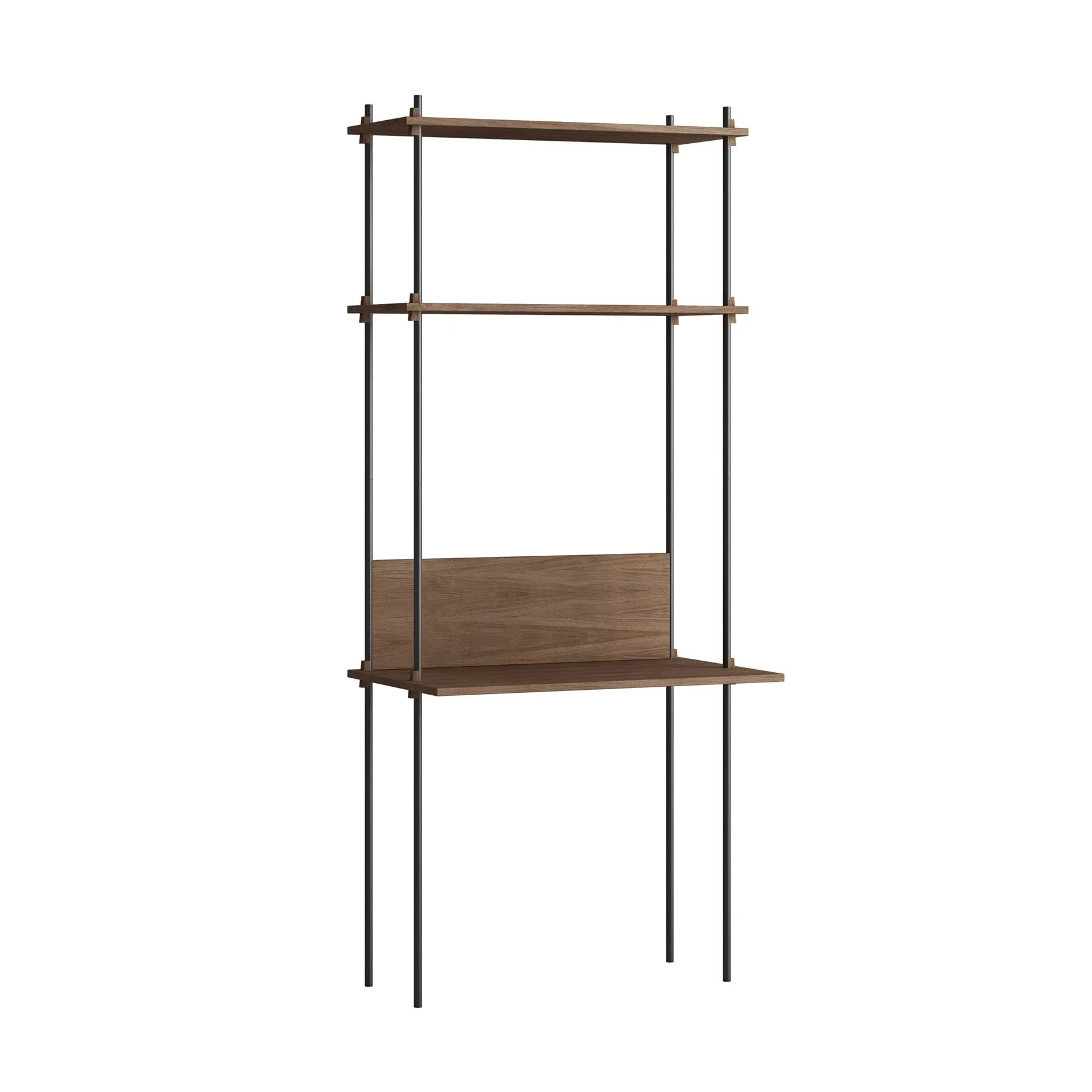 MOEBE Single Shelving System with Desk - Image 3