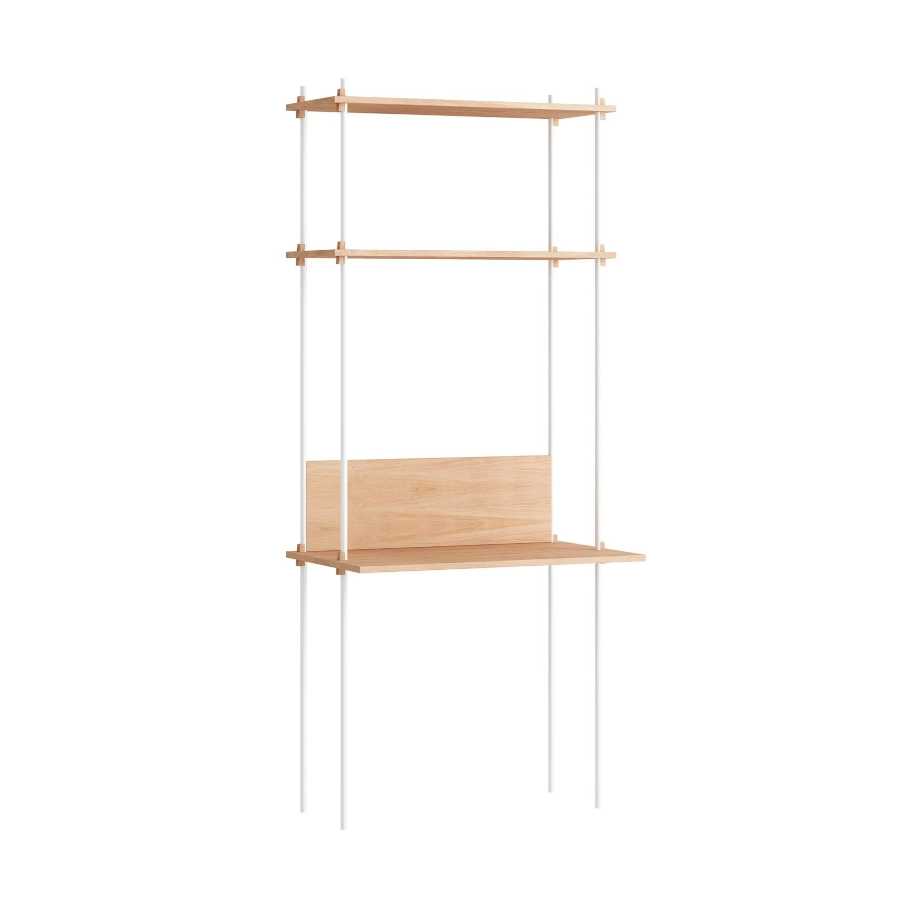 MOEBE Single Shelving System with Desk - Image 4