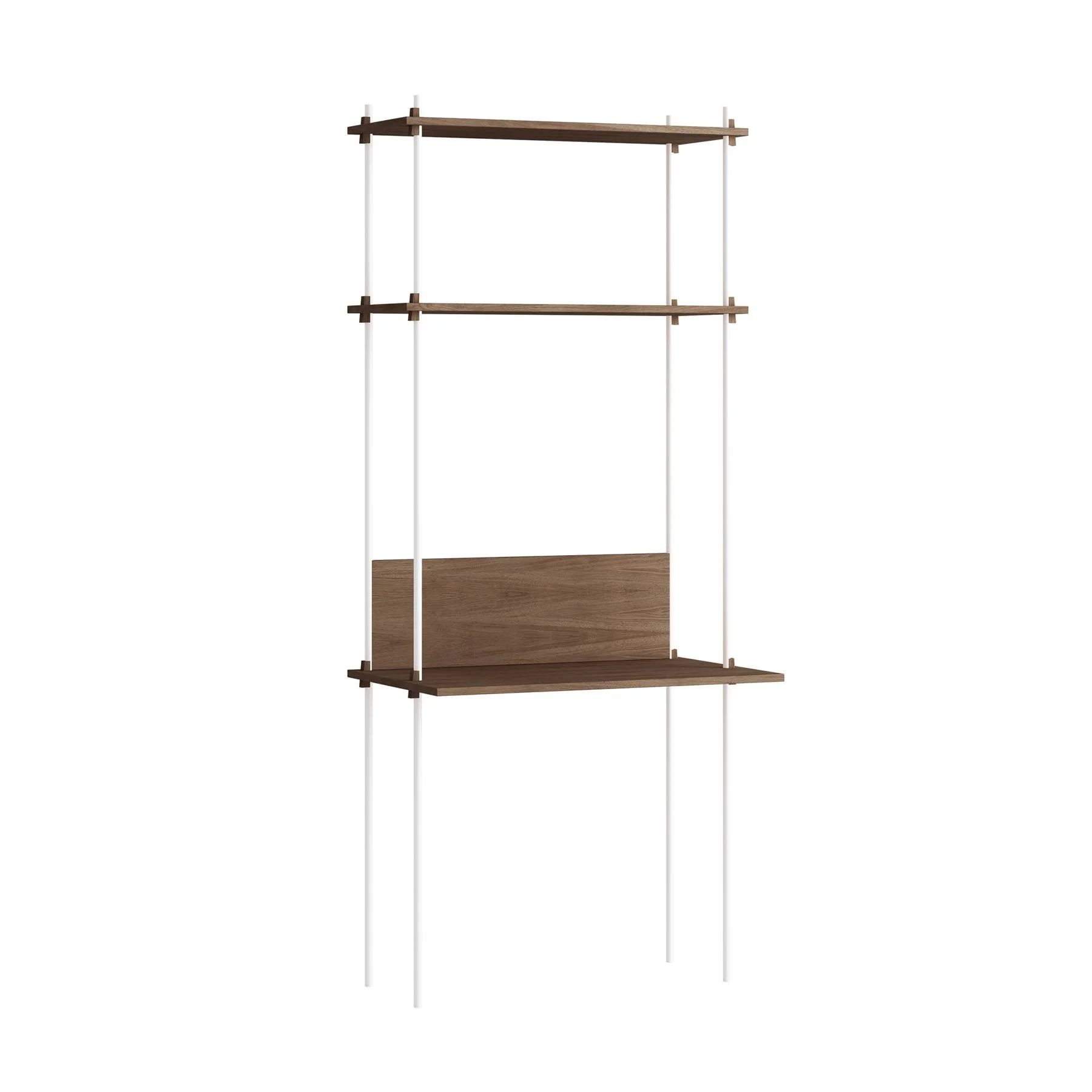 MOEBE Single Shelving System with Desk - Image 5