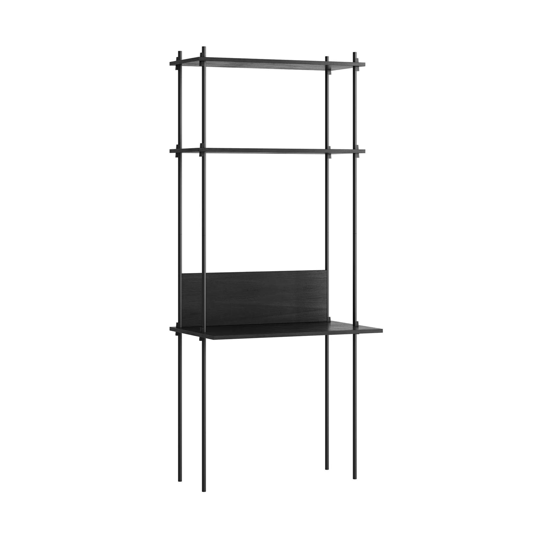 MOEBE Single Shelving System with Desk - Image 6