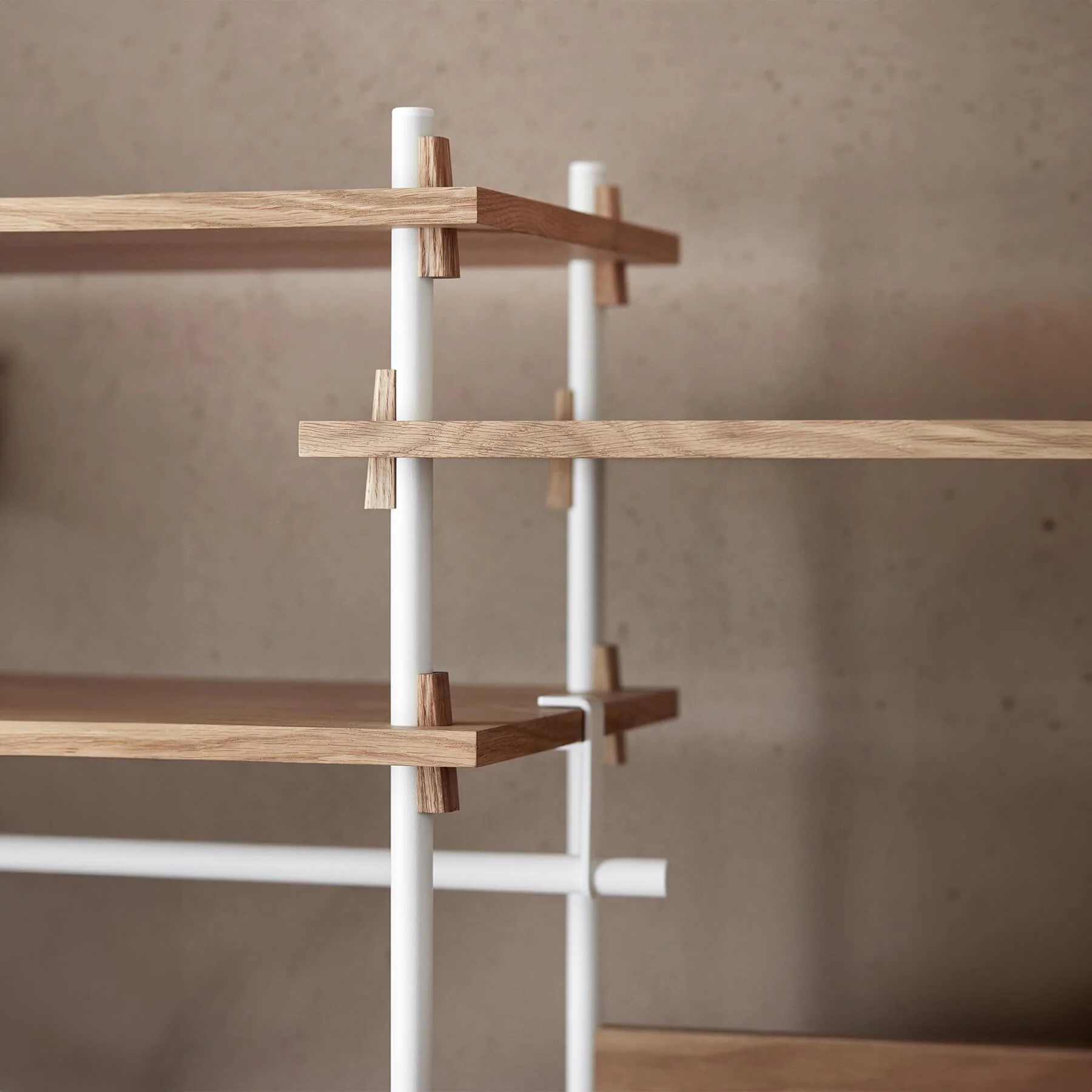 MOEBE Triple Shelving System, 2 Cabinets, 2 Open Clothes Rails - Image 4