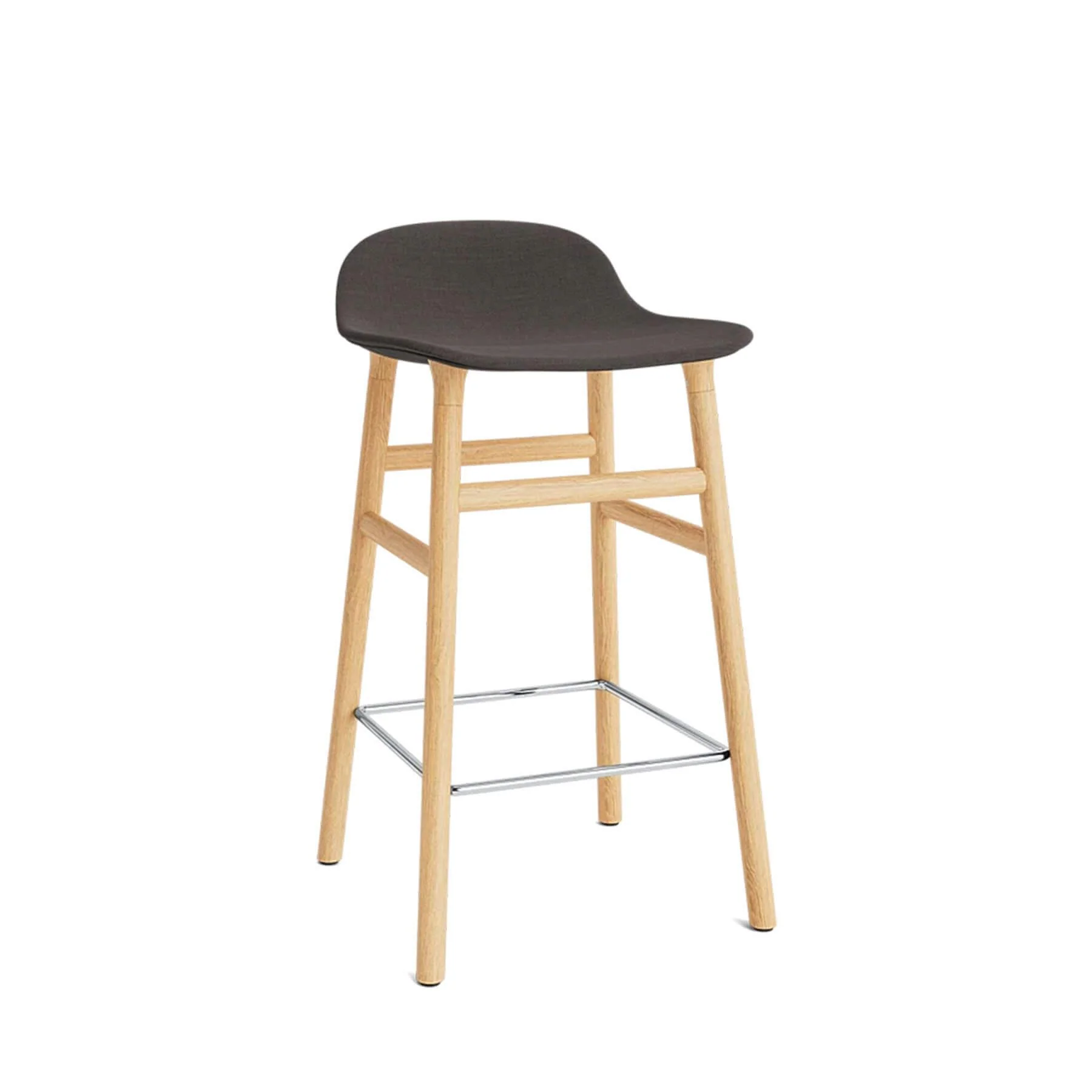 Normann Copenhagen Form Barstool, Upholstered with Wood Legs - Image 100