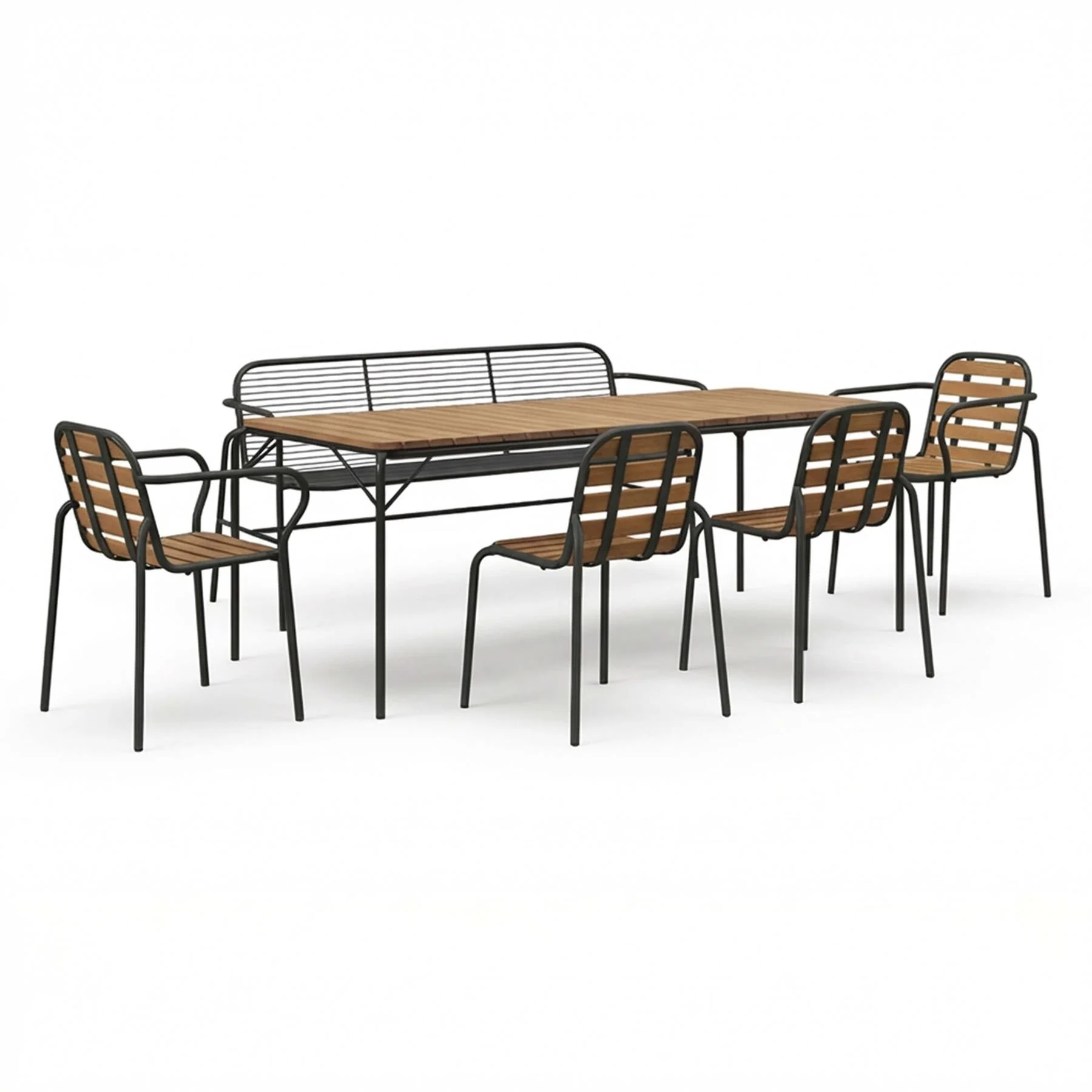 Normann Copenhagen Vig Wood Patio Set - Curated by Holloways of Ludlow - Image 6