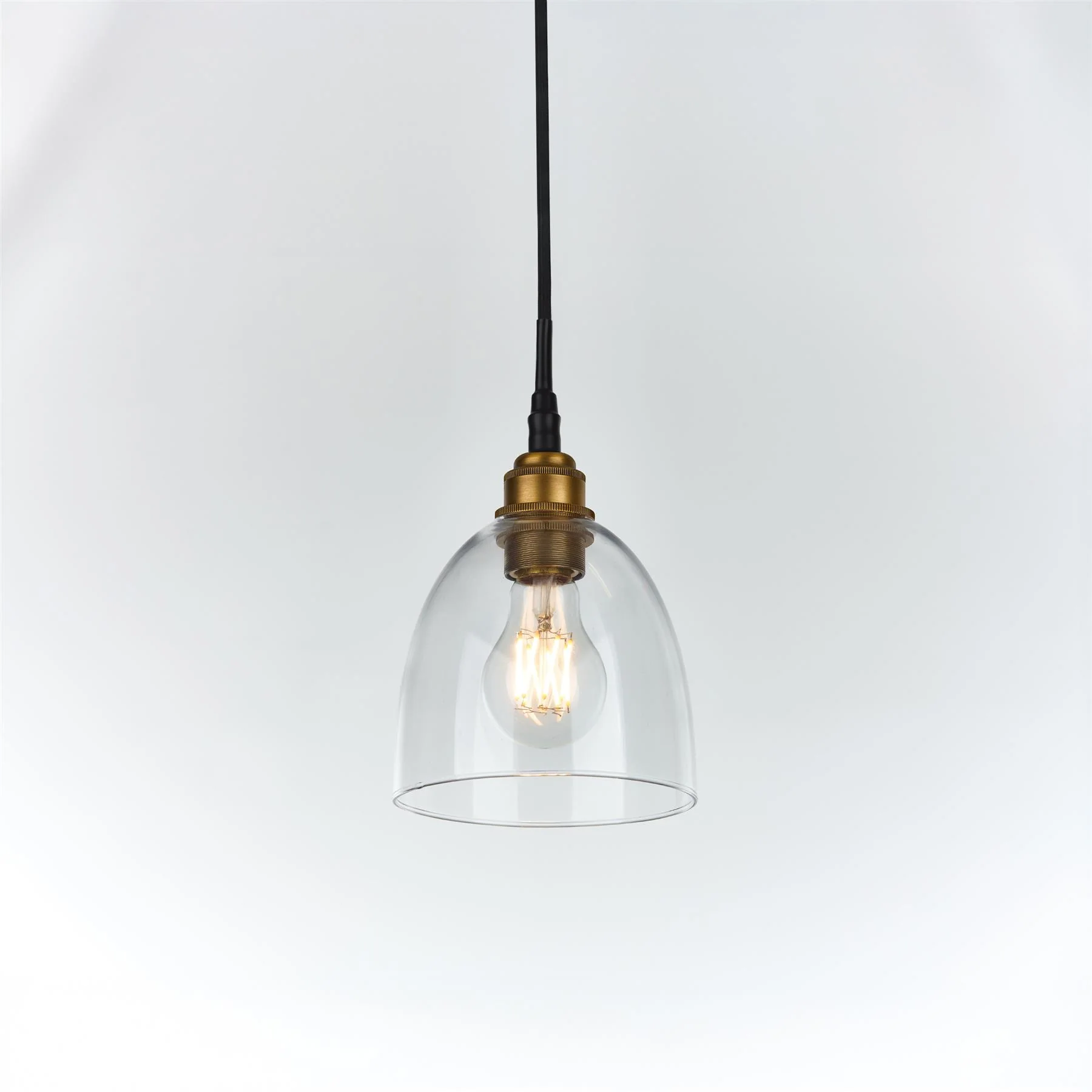 Old School Electric Bell Blown Glass Pendant : Bathroom Version - Image 12