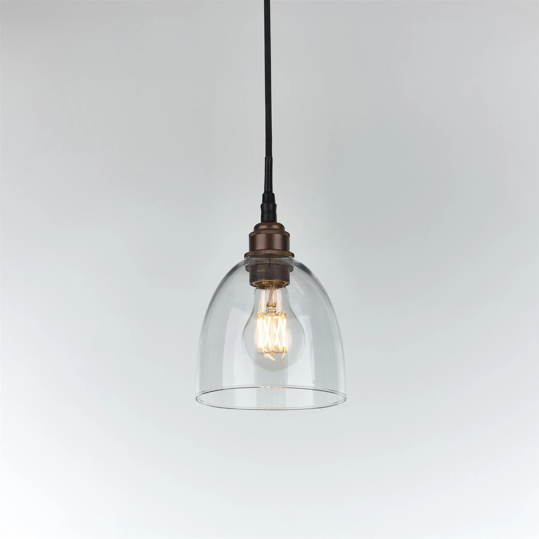 Old School Electric Bell Blown Glass Pendant : Bathroom Version - Image 16
