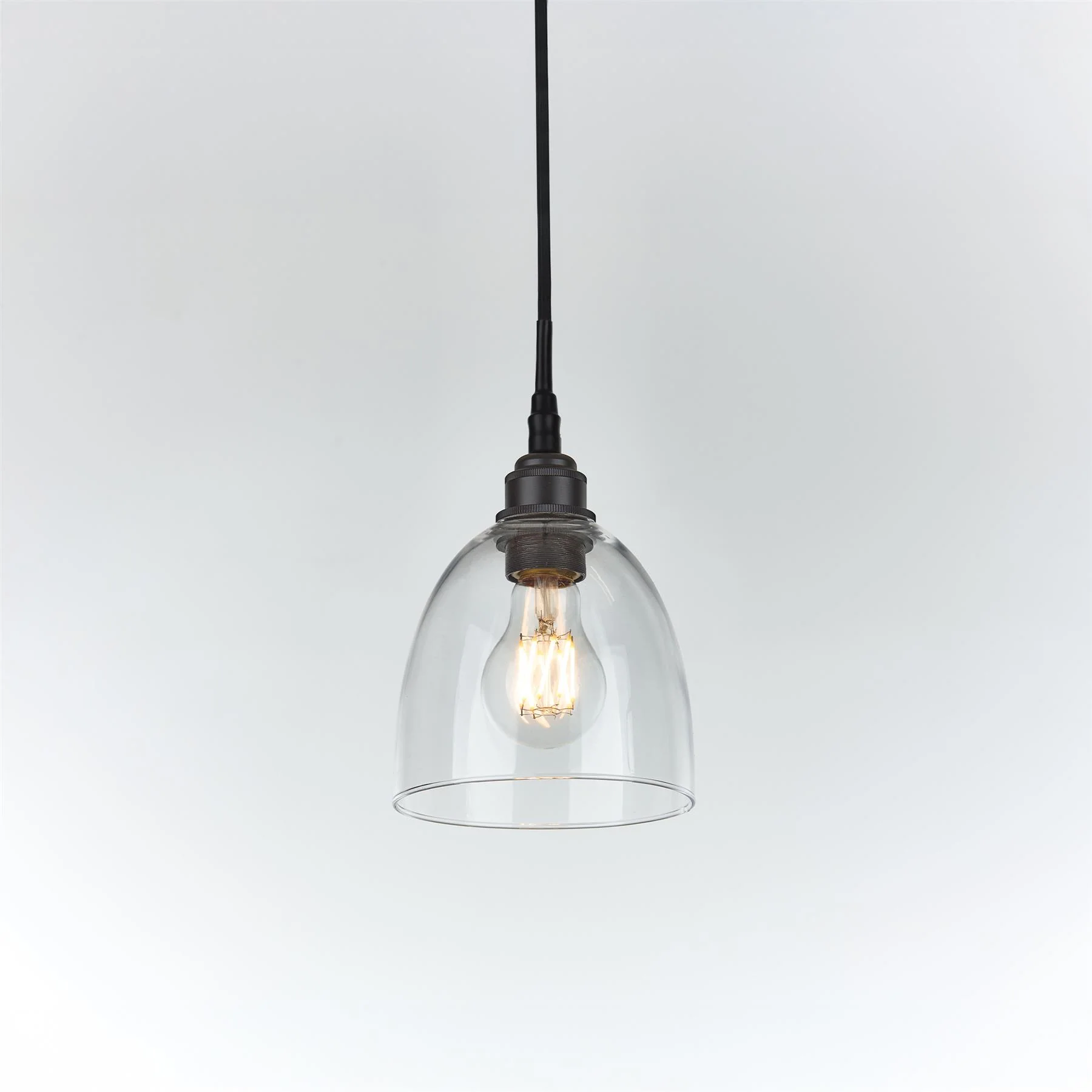 Old School Electric Bell Blown Glass Pendant : Bathroom Version - Image 17