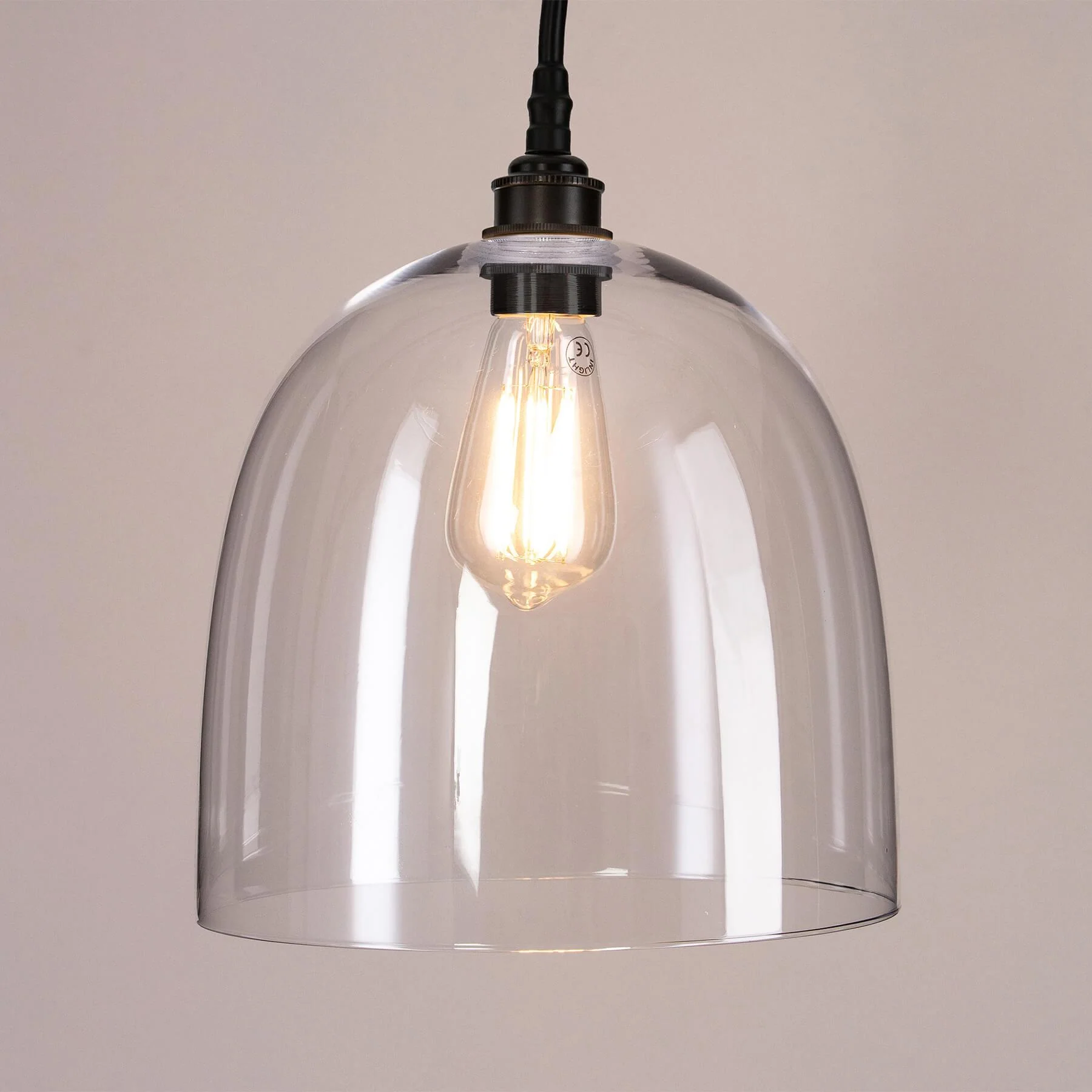 Old School Electric Bell Blown Glass Pendant : Bathroom Version - Image 18
