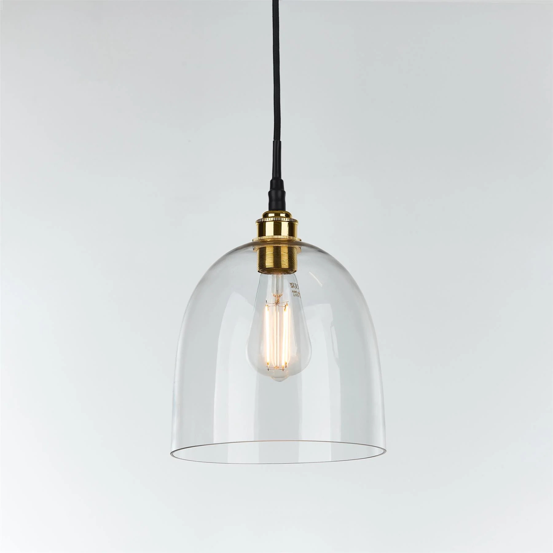 Old School Electric Bell Blown Glass Pendant : Bathroom Version - Image 4
