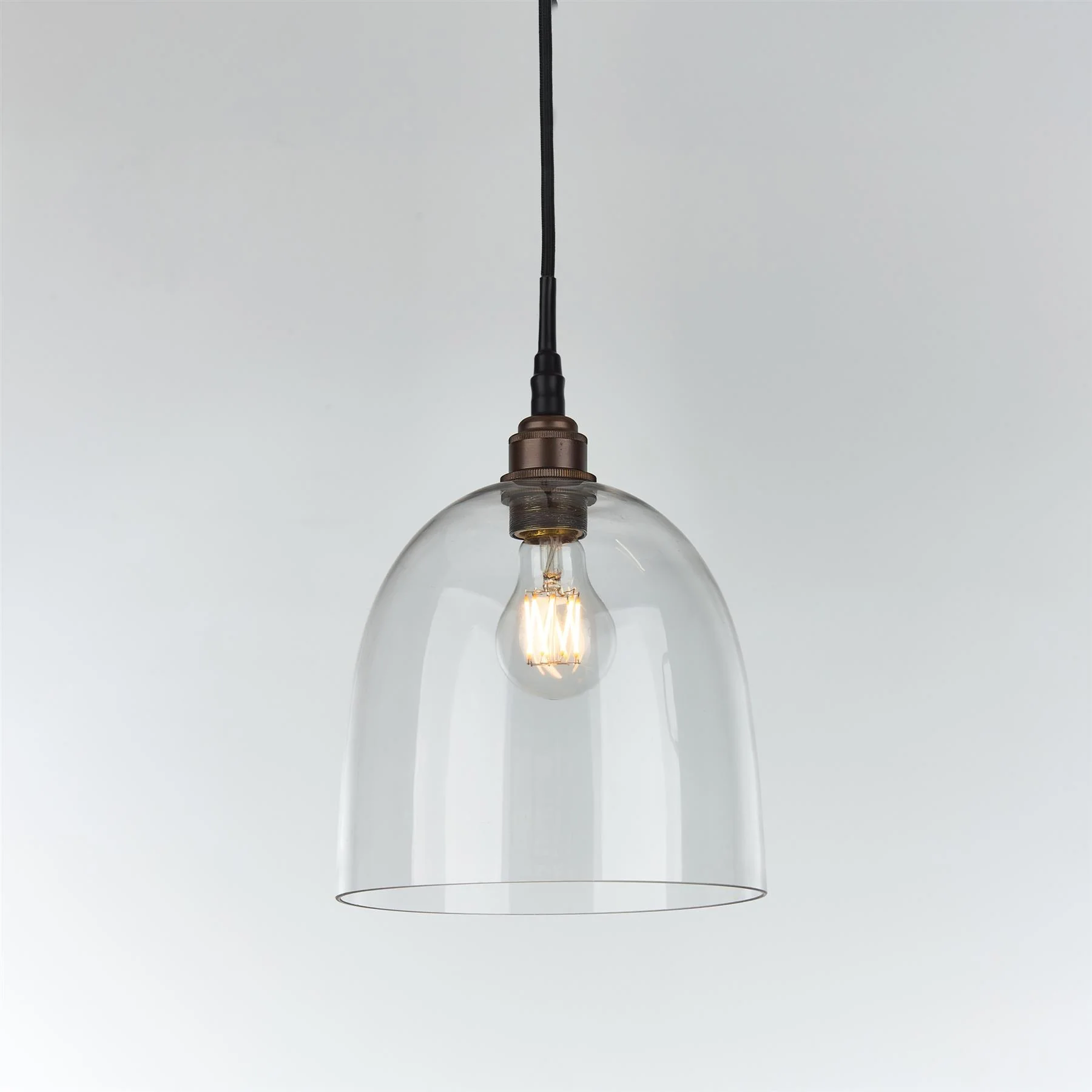 Old School Electric Bell Blown Glass Pendant : Bathroom Version - Image 7