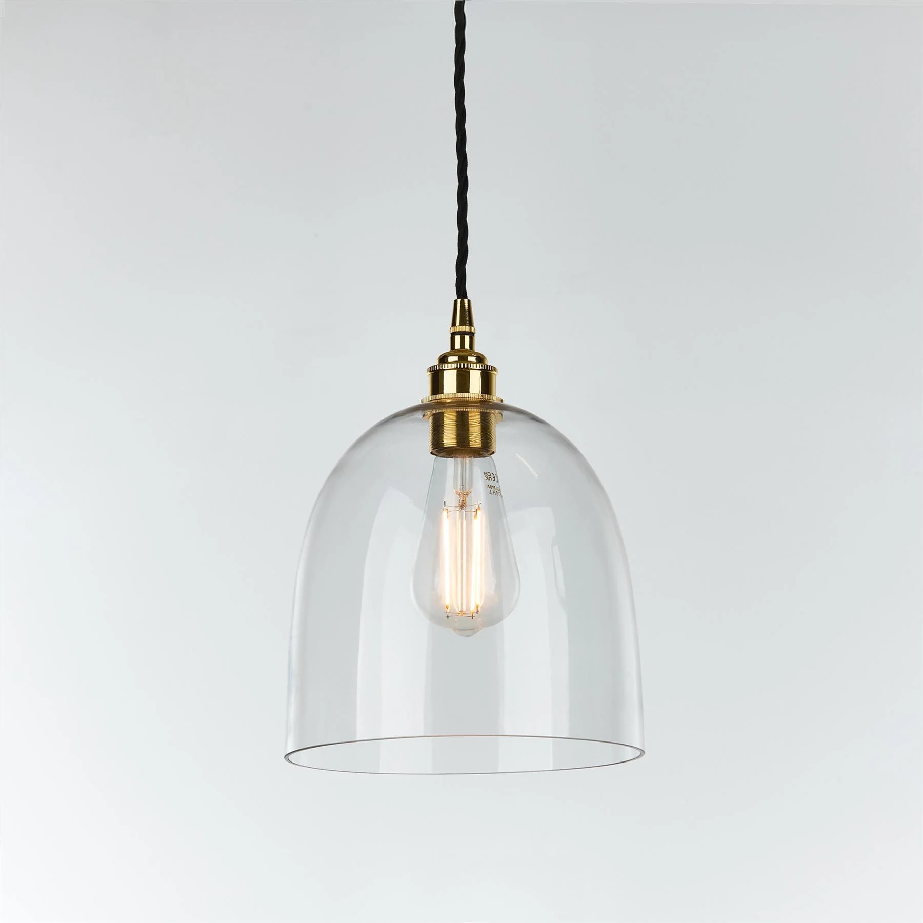 Old School Electric Bell Blown Pendant Light - Image 10