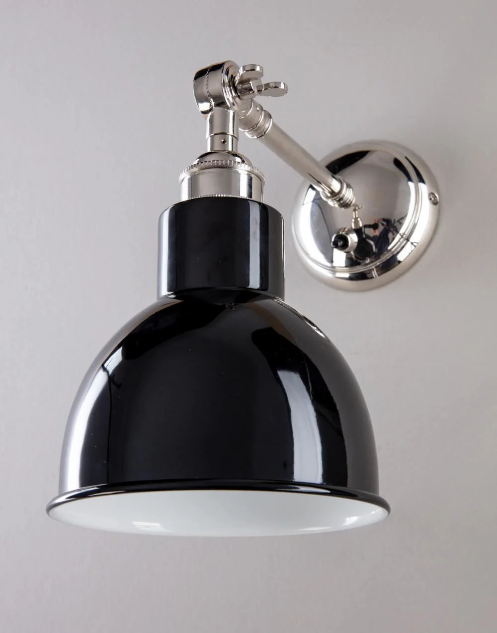 Old School Electric Churchill Wall Light : Adjustable Arm : Coloured Shades - Image 10