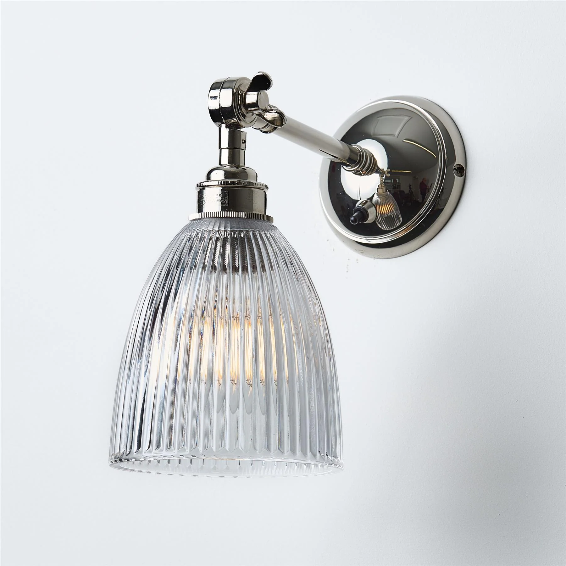 Old School Electric Elongated Prismatic Wall Light - Adjustable Arm - Image 10