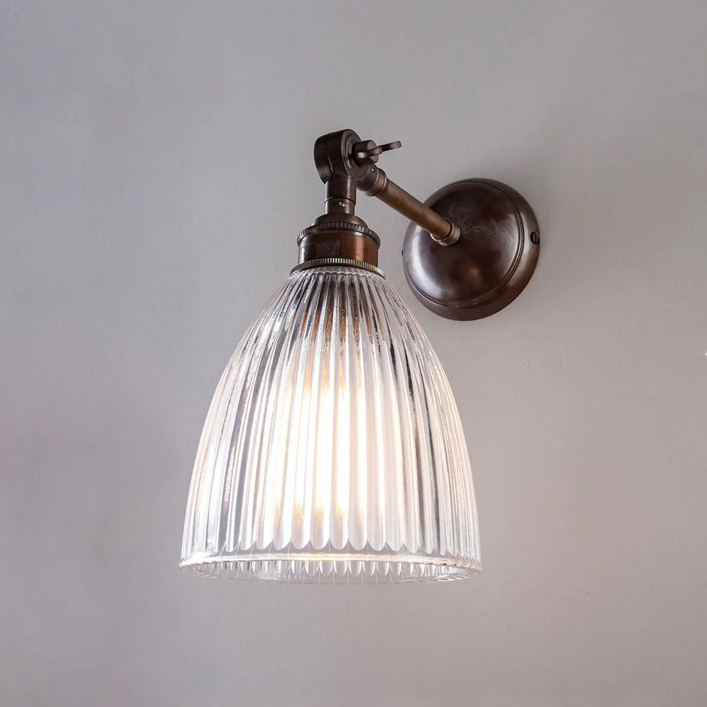 Old School Electric Elongated Prismatic Wall Light - Adjustable Arm - Image 7