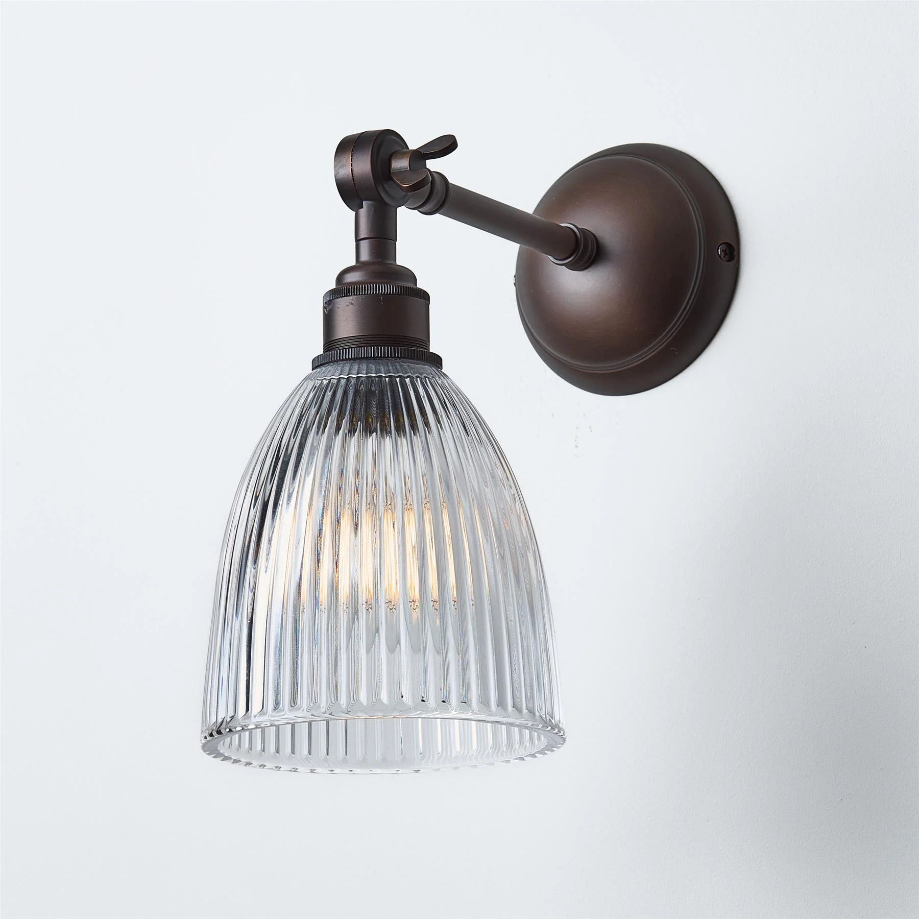 Old School Electric Elongated Prismatic Wall Light - Adjustable Arm - Image 9