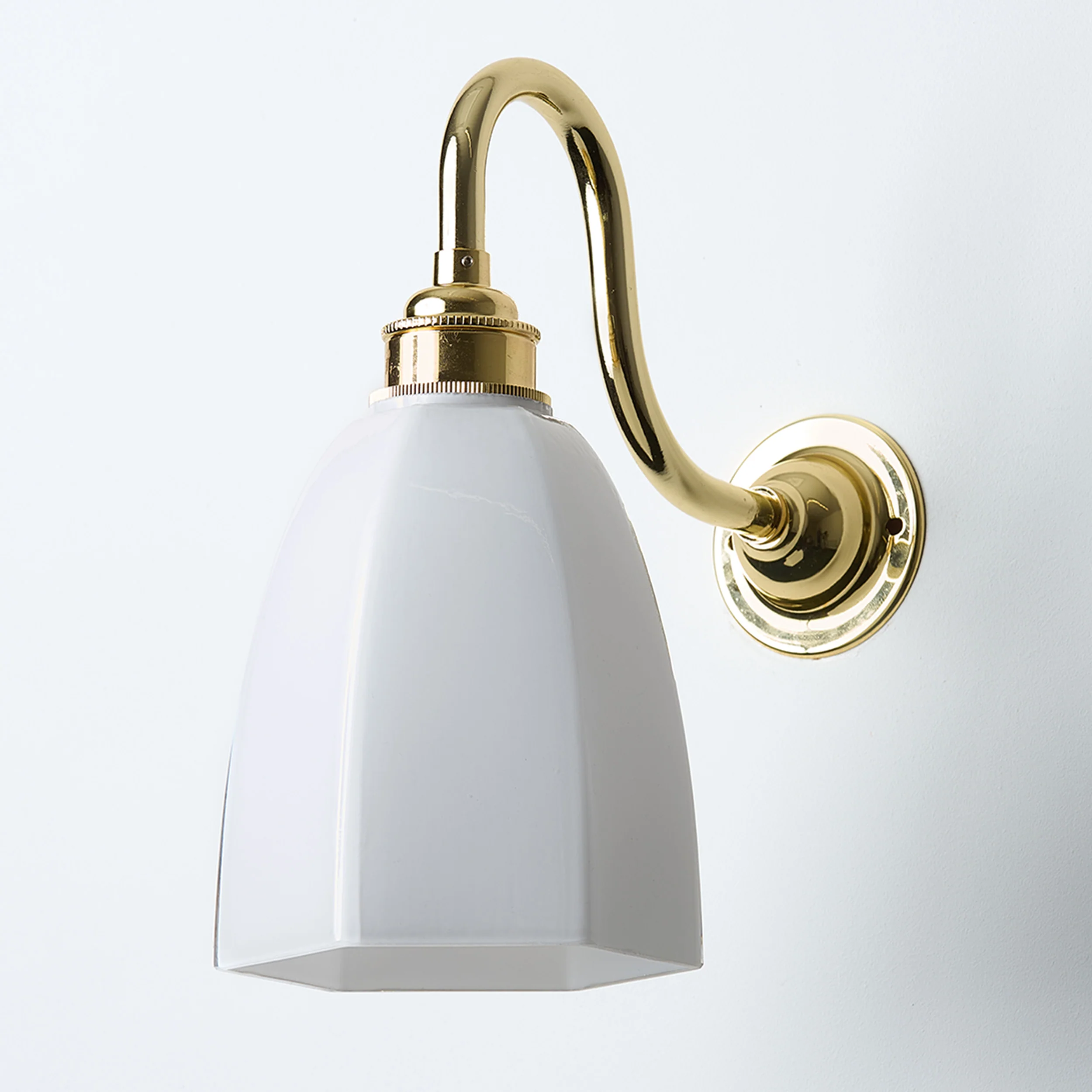 Old School Electric Gatsby Wall Light : Swan Arm : Bathroom Version - Image 2
