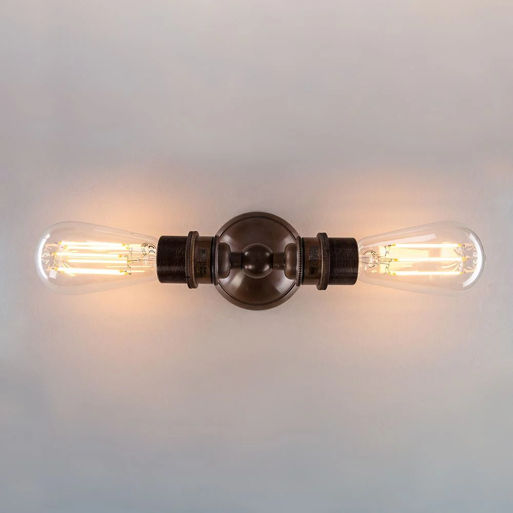 Old School Electric Twin Industrial Wall Light