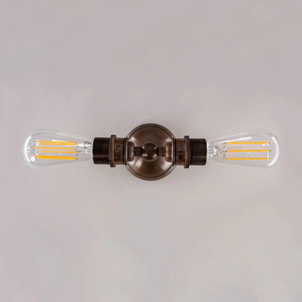 Old School Electric Twin Industrial Wall Light - Image 3