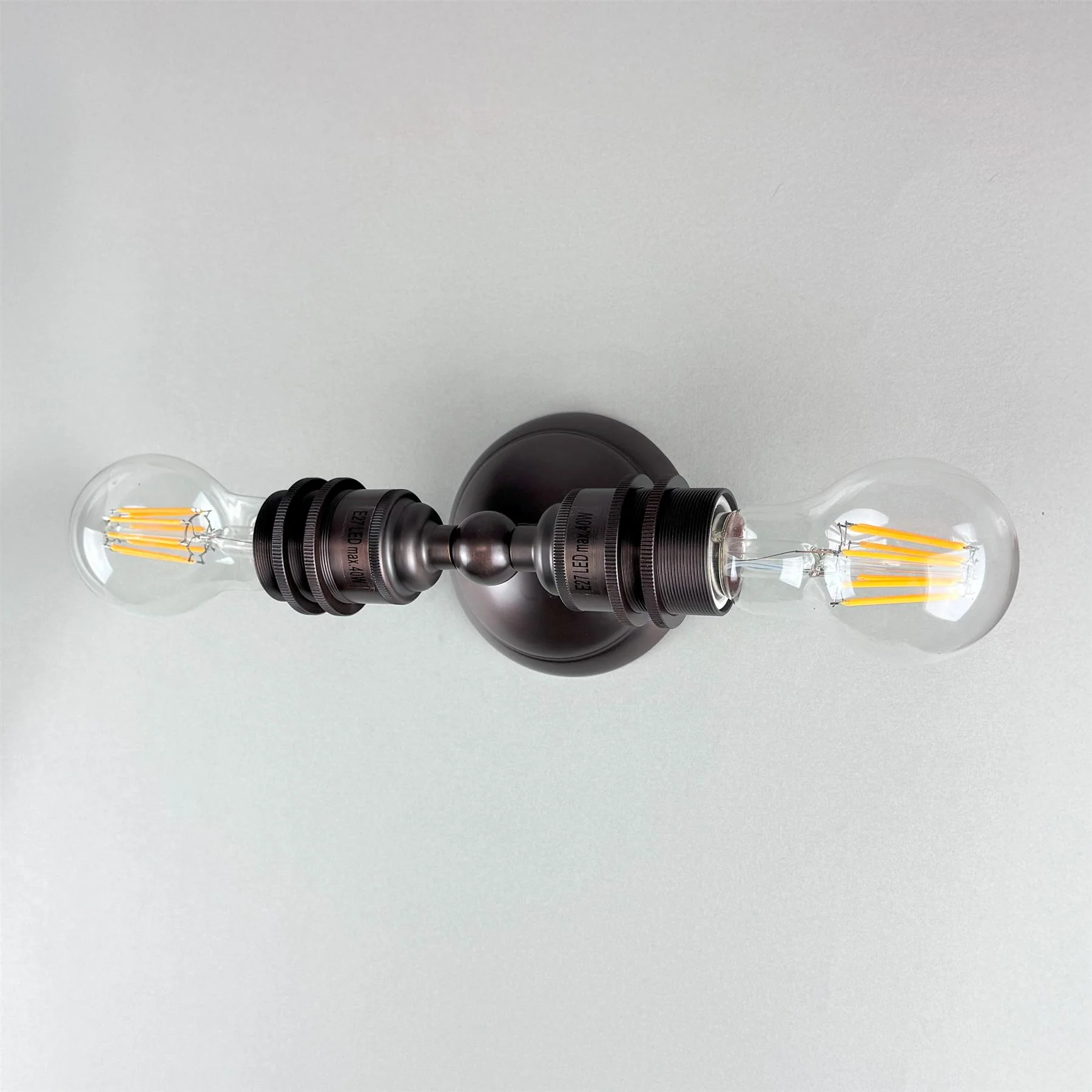 Old School Electric Twin Industrial Wall Light - Image 4