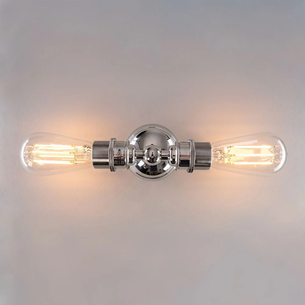 Old School Electric Twin Industrial Wall Light - Image 5