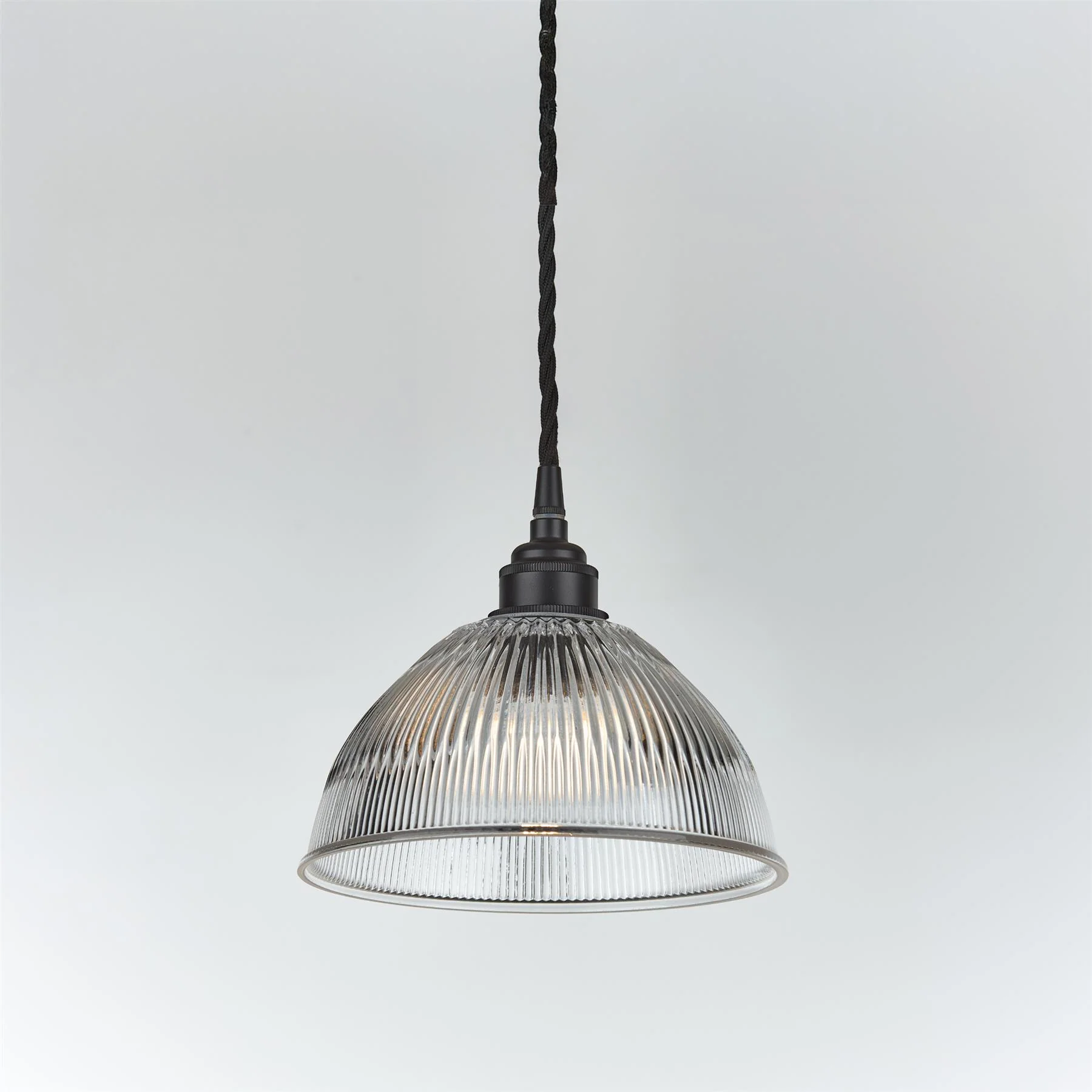 Old School Electric Prismatic Dome Pendant Light - Image 4