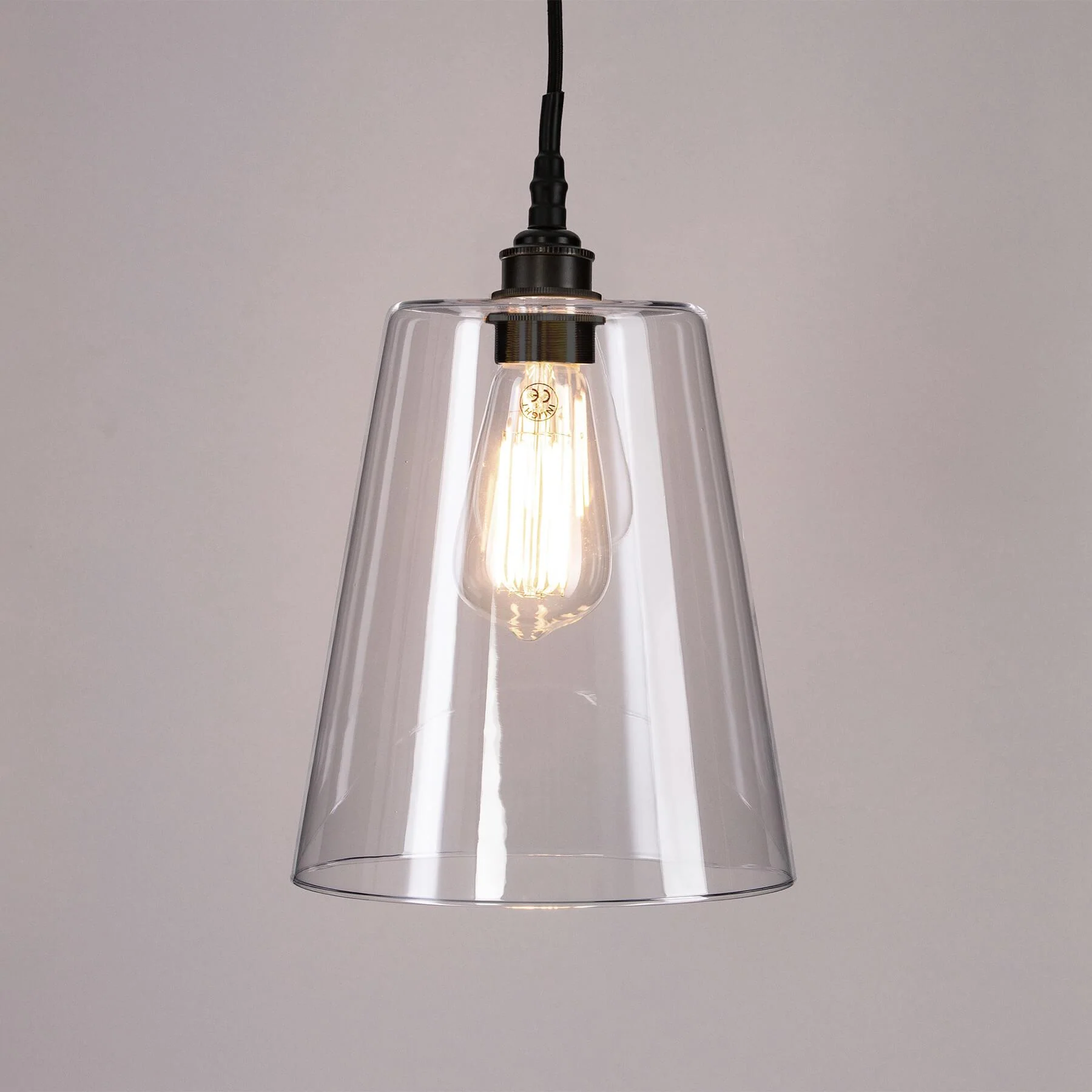 Outlet Old School Electric - Bathroom Version : Tapered Blown Glass Pendant - Image 3