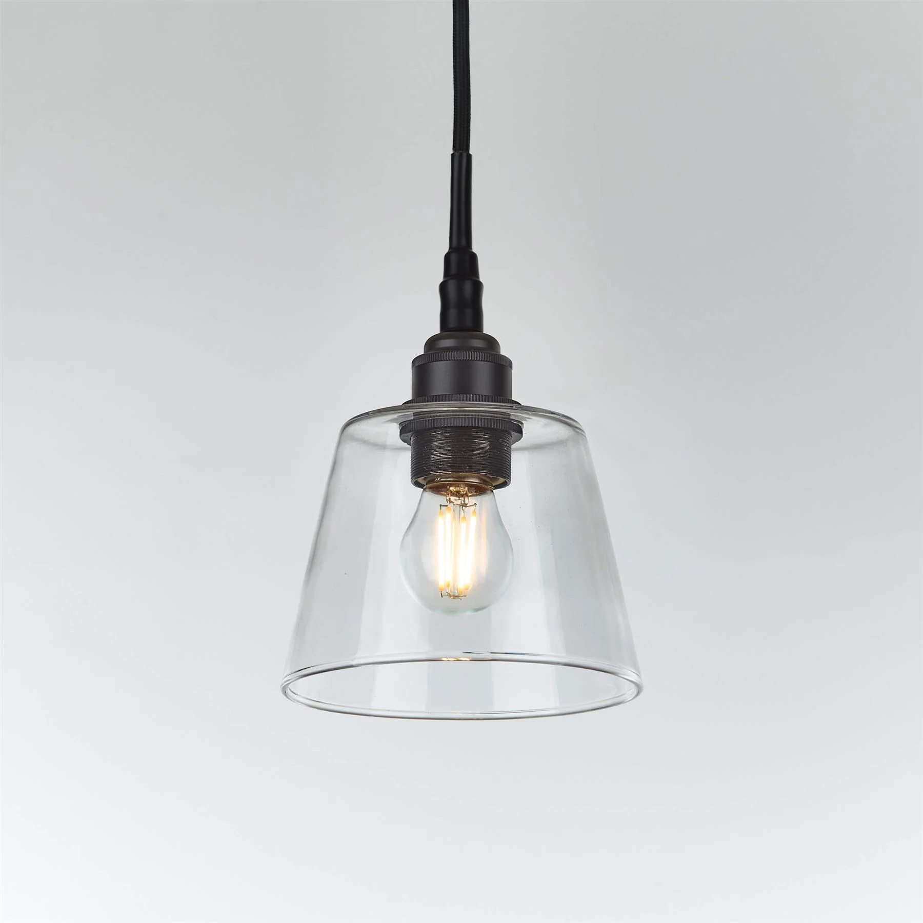 Old School Electric Tapered Blown Pendant Light : Bathroom Version - Image 12