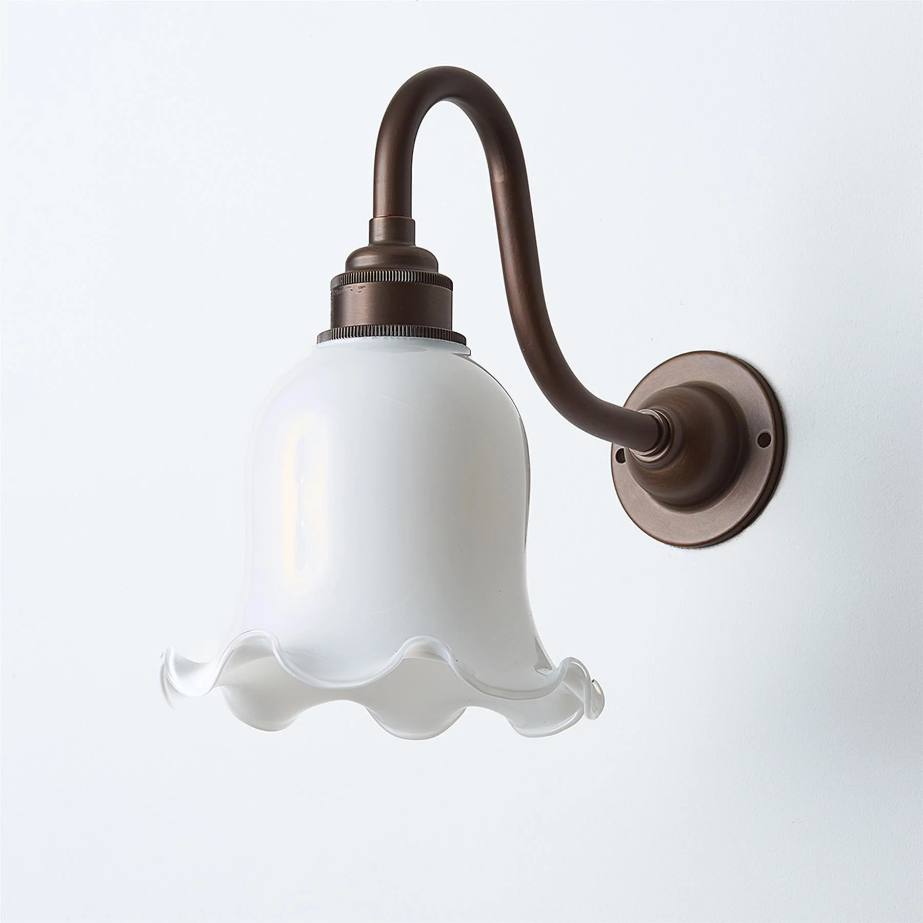 Old School Electric Tulip Wall Light : Swan Arm - Image 9