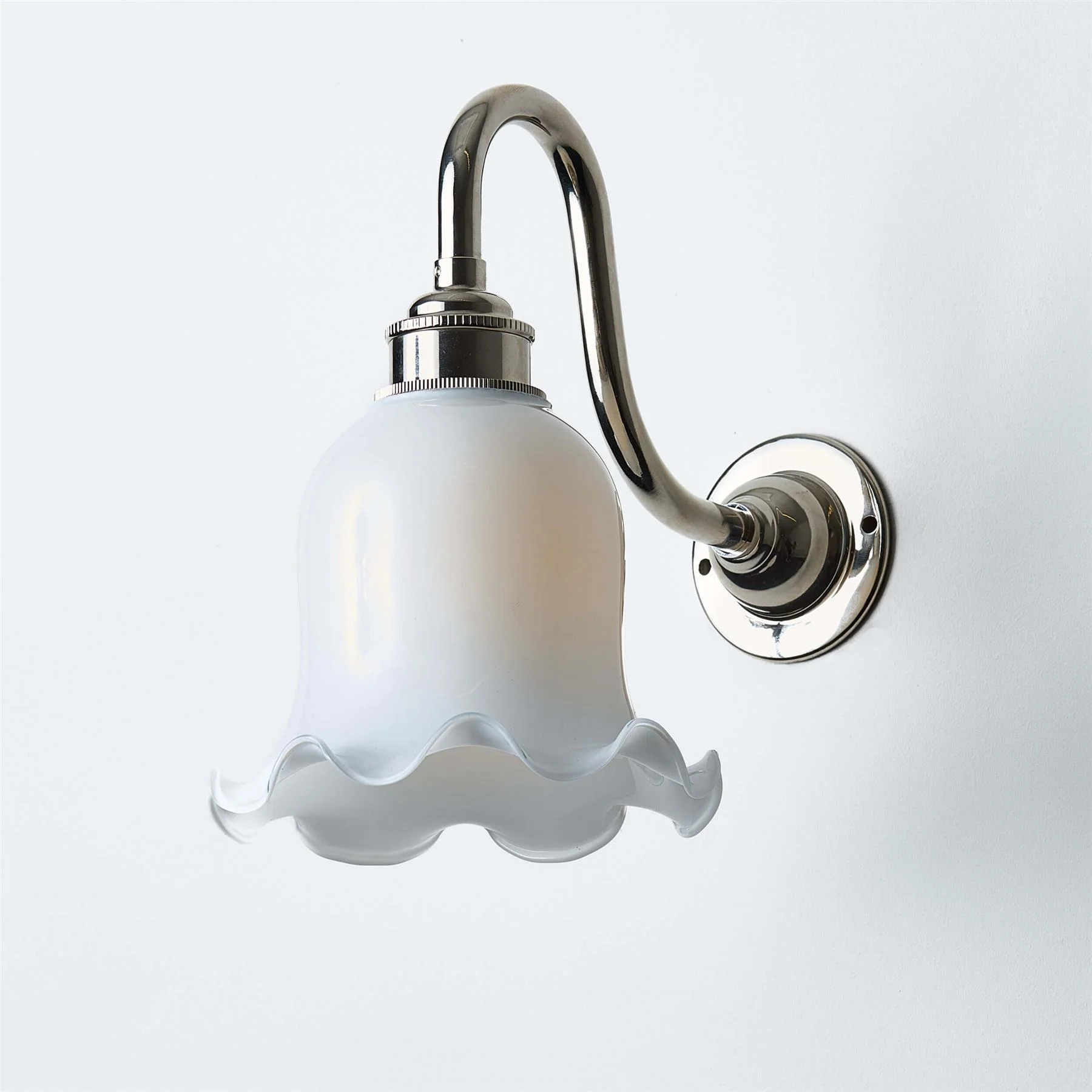 Old School Electric Tulip Wall Light : Swan Arm : Bathroom Version - Image 7