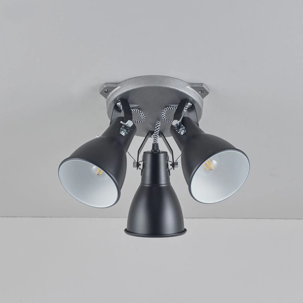 Original BTC Stirrup Triple Ceiling Light - Image 2