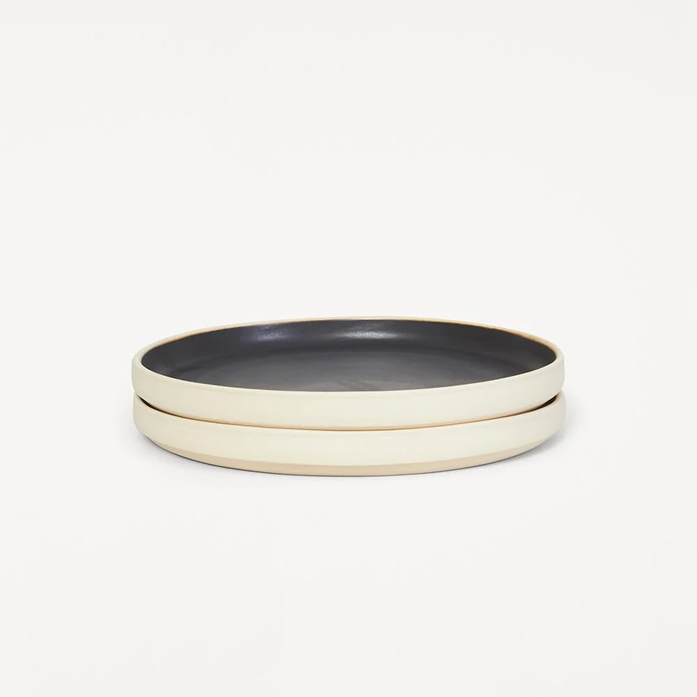 Frama Otto Plate Black, Set of Two