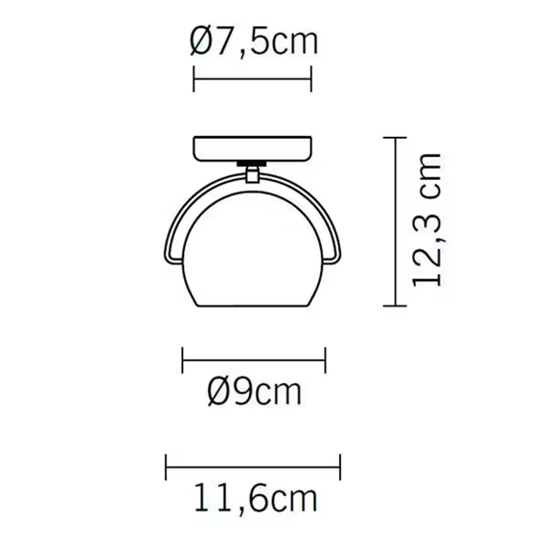 Outlet Fabbian Beluga Wall/ Ceiling Light - Chrome - Image 2