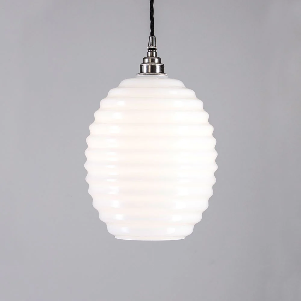Outlet Old School Electric Beehive Pendant Light - Polished Nickel - Image 2
