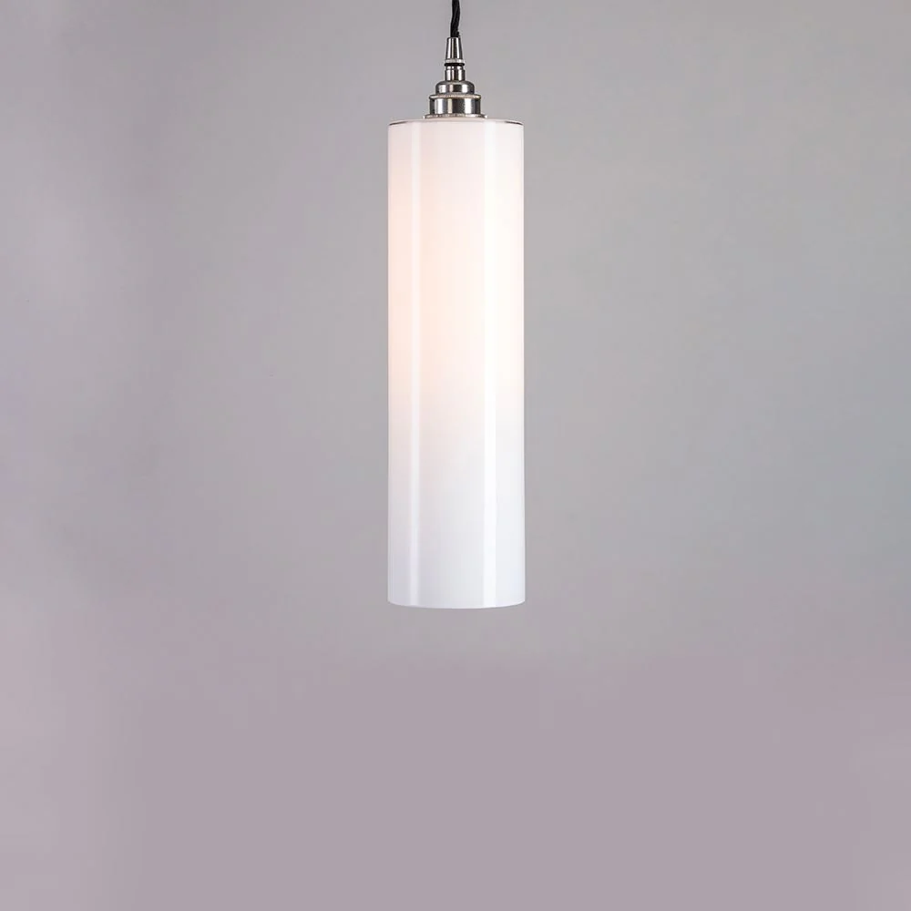 Outlet Old School Electric Parker Pendant Light - Polished Nickel, Medium : 35cm