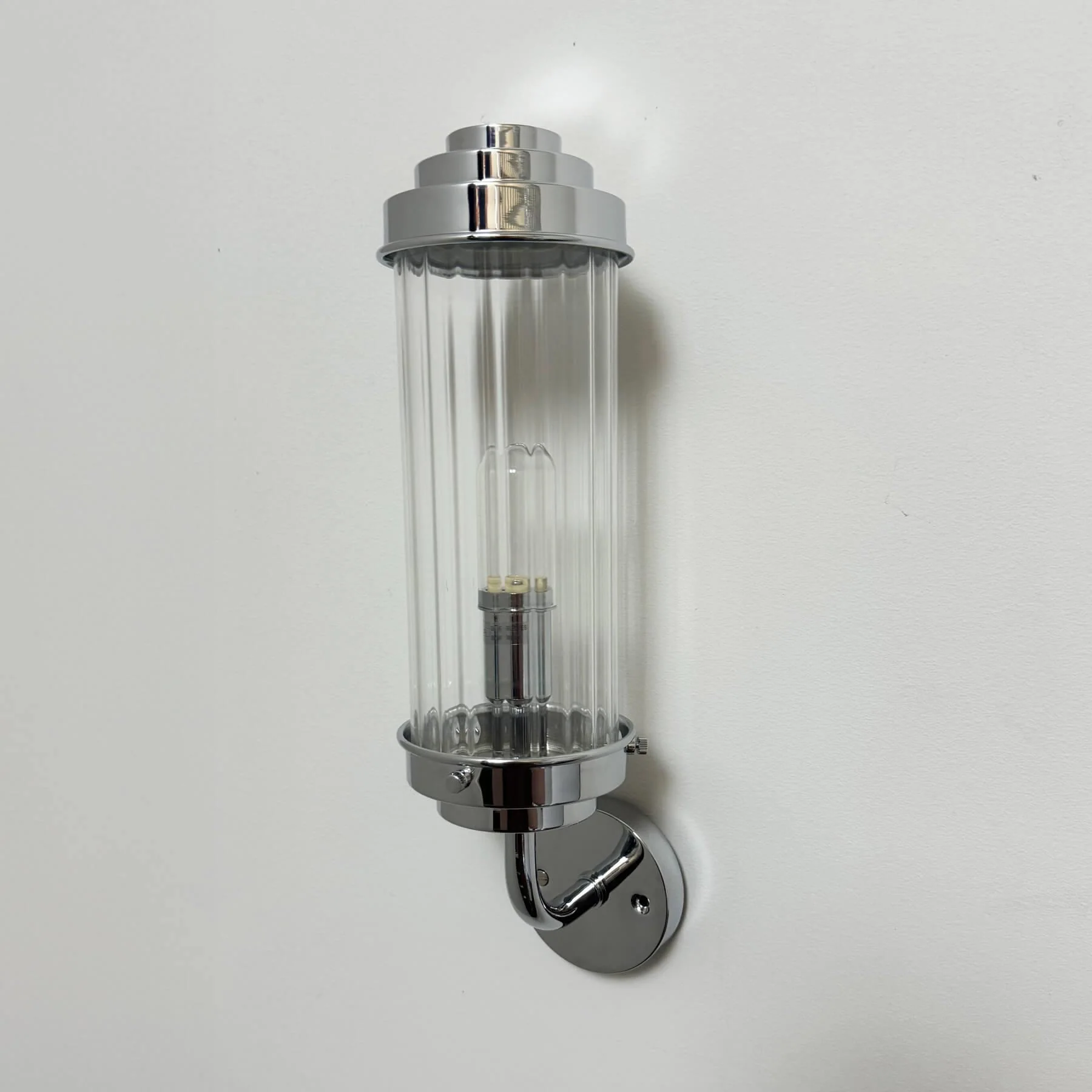 Outlet Old School Electric Pimlico Bracket Wall Light - Polished Chrome