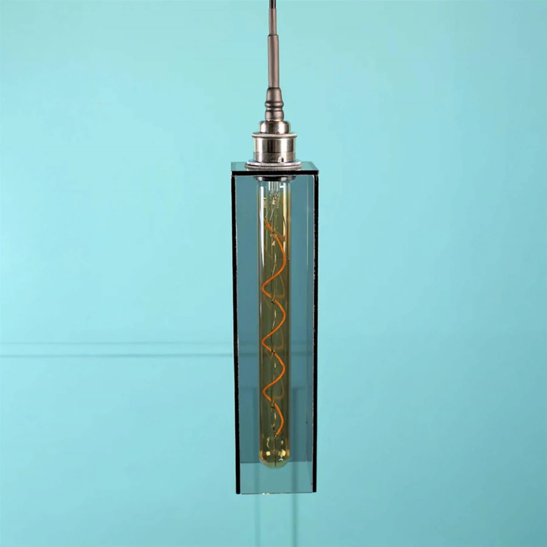 Outlet Signature Small Smoked Glass Bathroom Pendant Light
