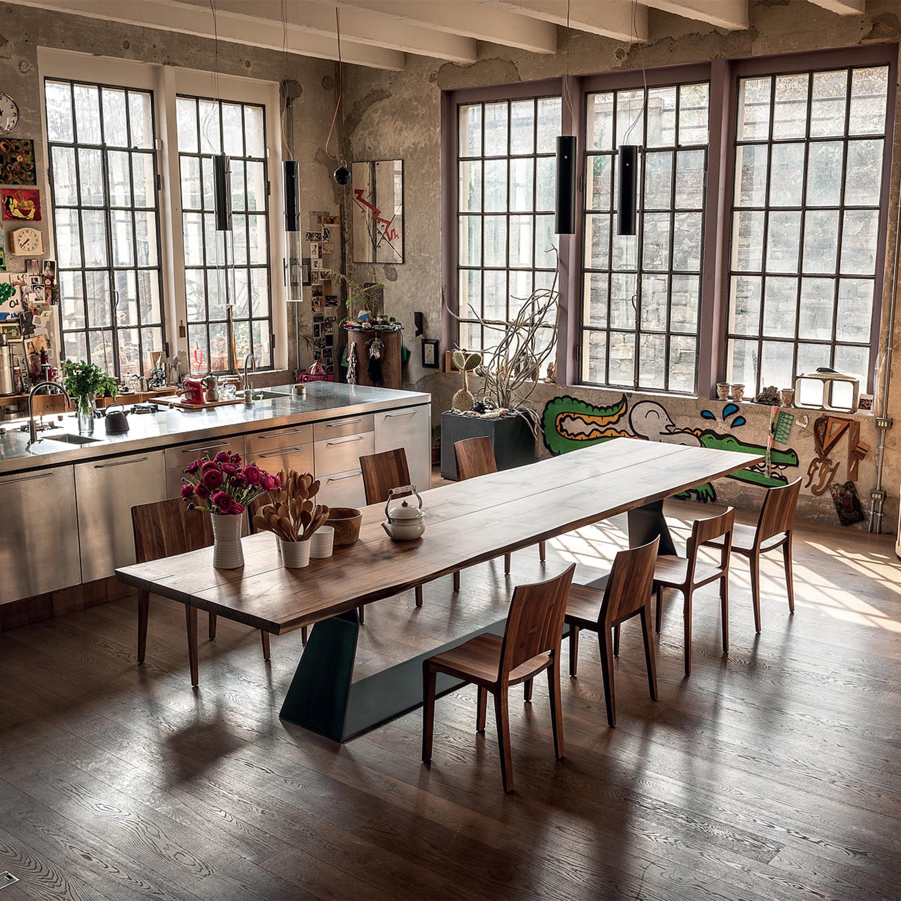 Riva 1920 Bedrock Plank C Dining Table - Image 2