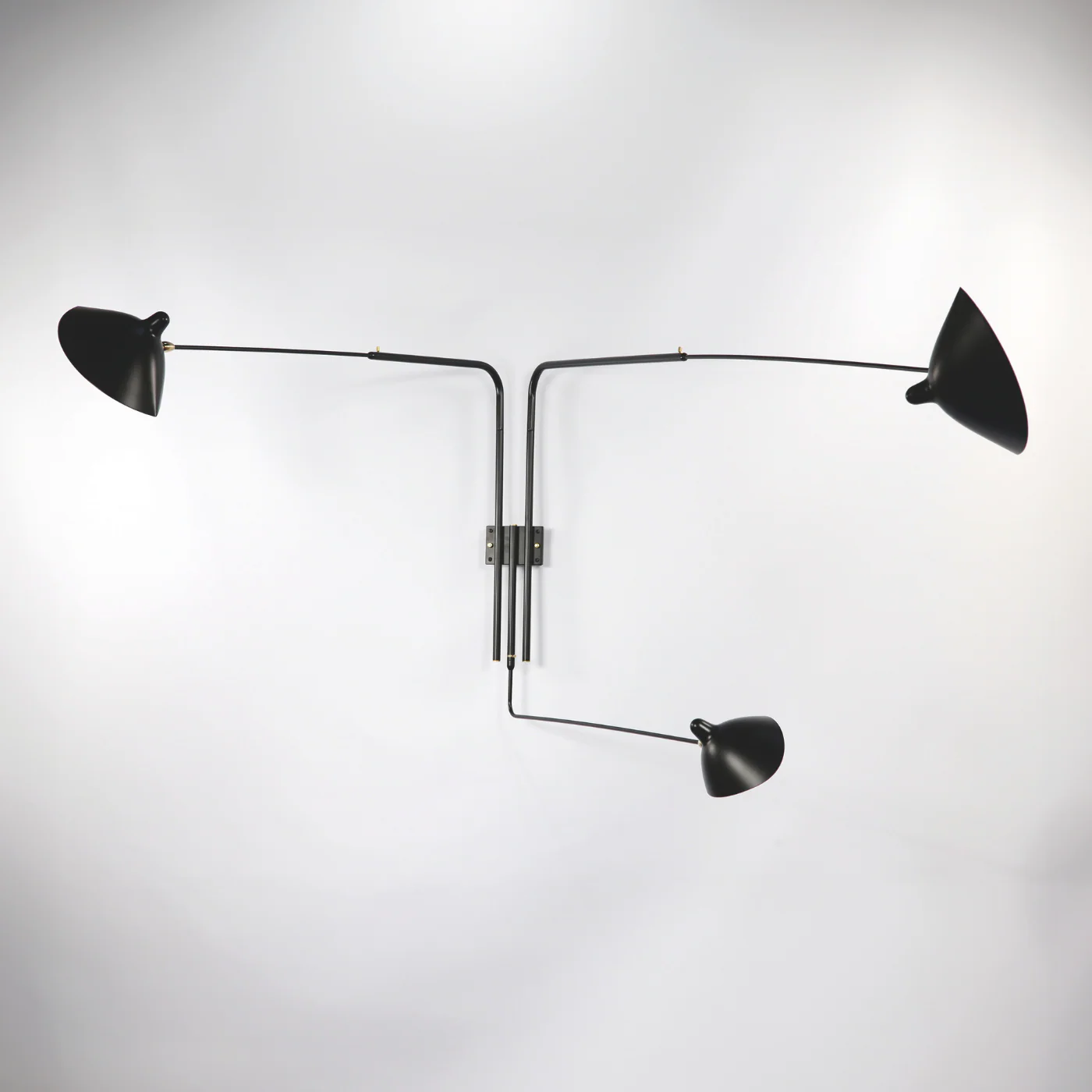 Serge Mouille Applique Araignee 3 Still Arms Wall Lamp