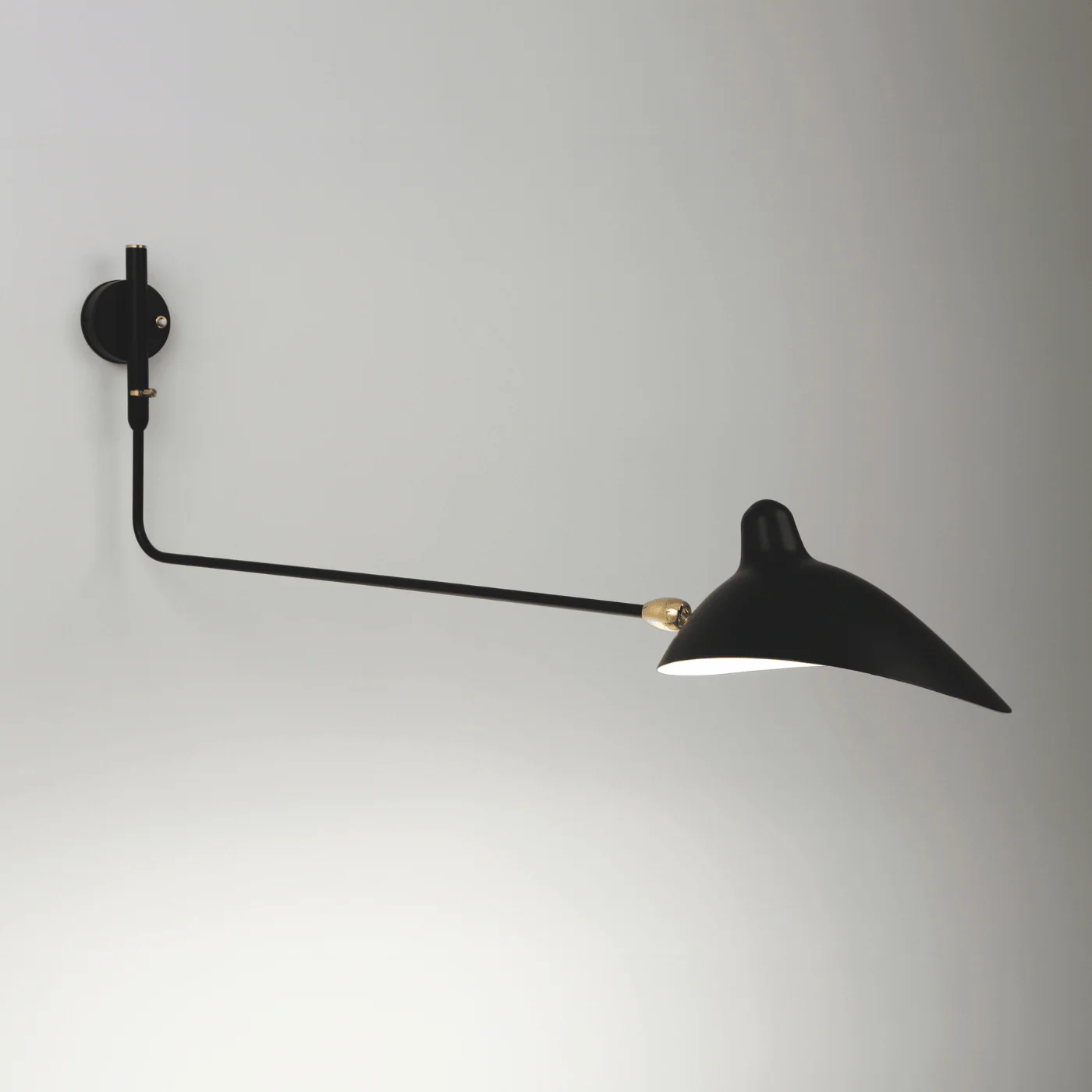 Serge Mouille Applique Pivotants 1 Rotating Arm Wall Lamp - Image 4