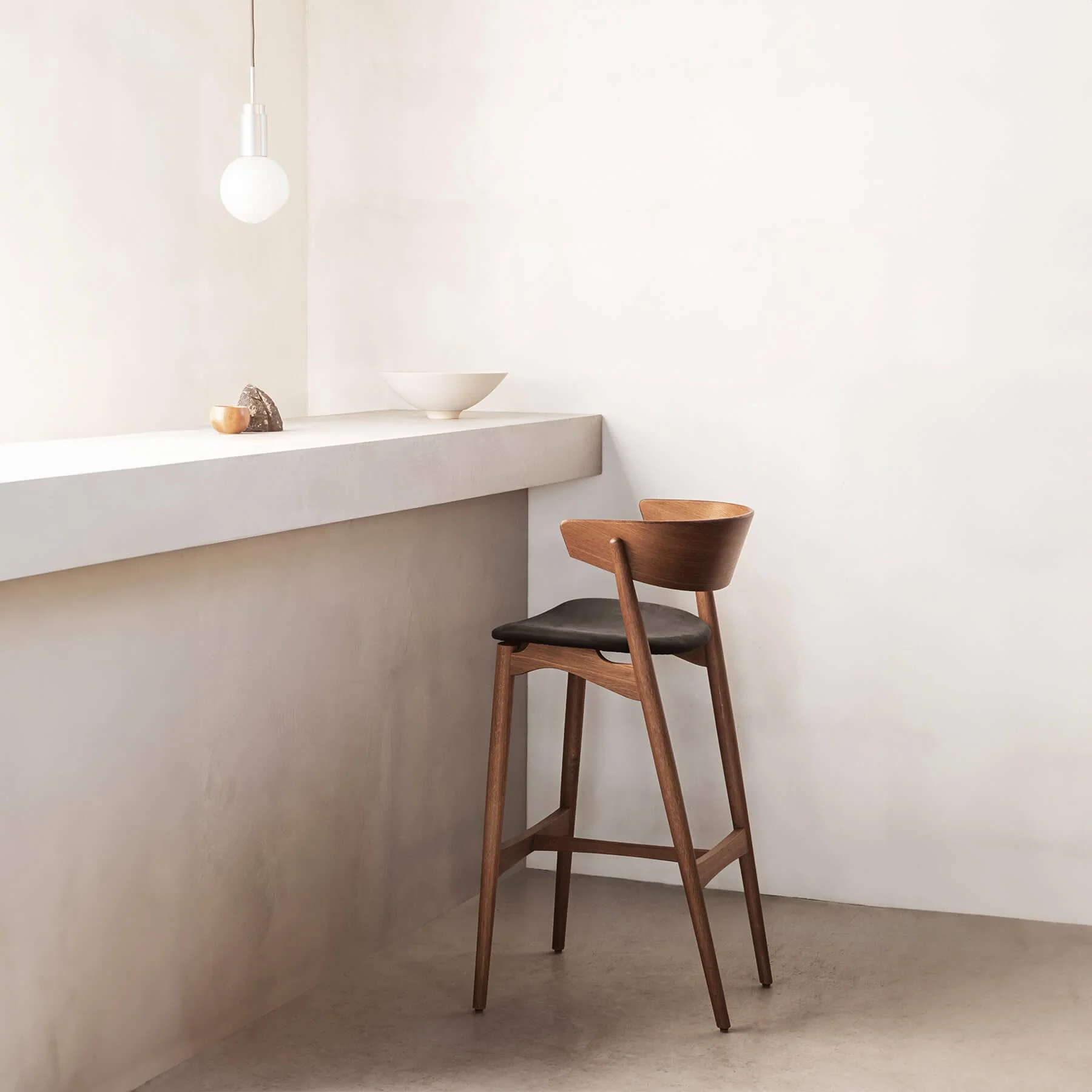 Sibast No 7 Stool with Back Rest - Image 2