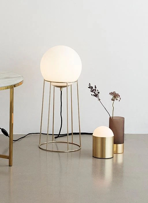 Outlet Hubsch Sculpture Table Lamp - Brass - Image 4