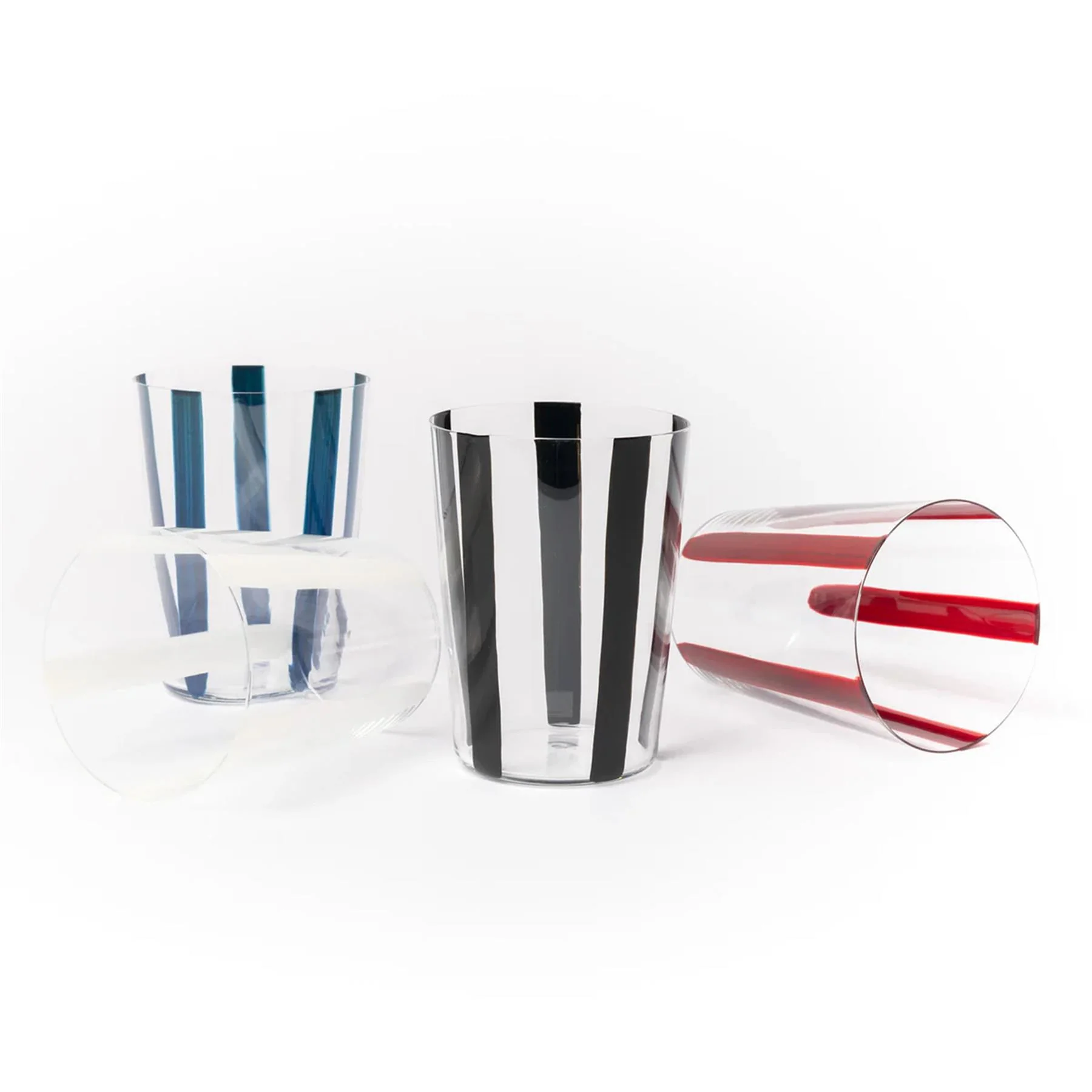 The Conran Shop Nova Stripe Set of 4 Tumblers - Image 2