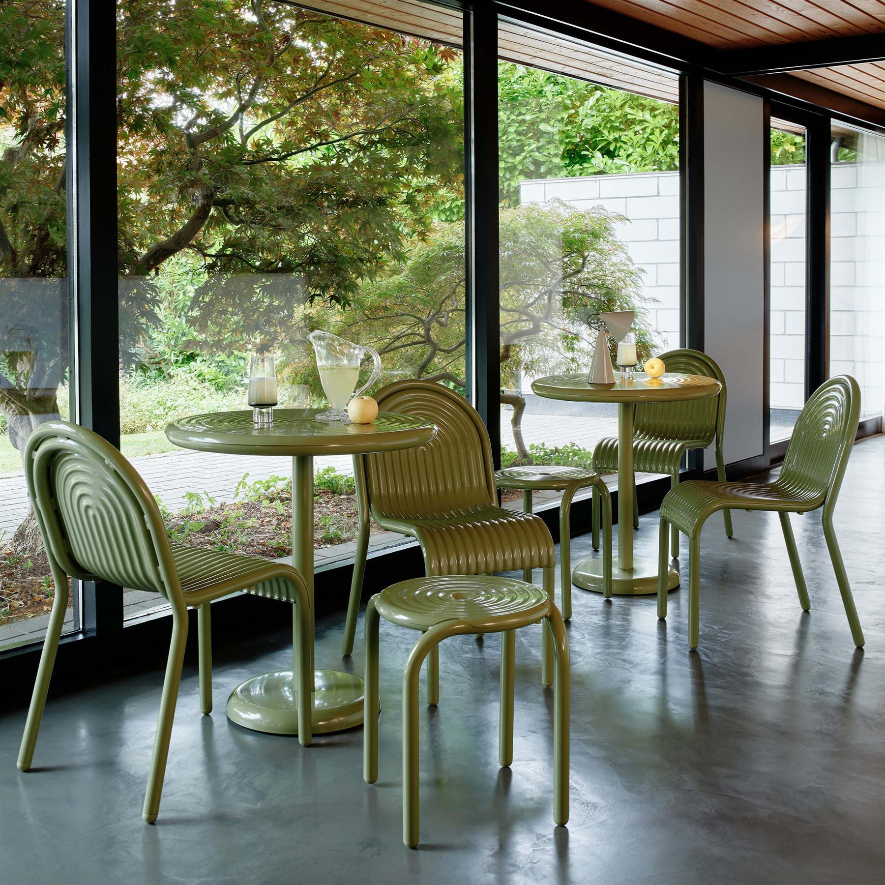 Tom Dixon Groove Small Round Garden Table - Image 2