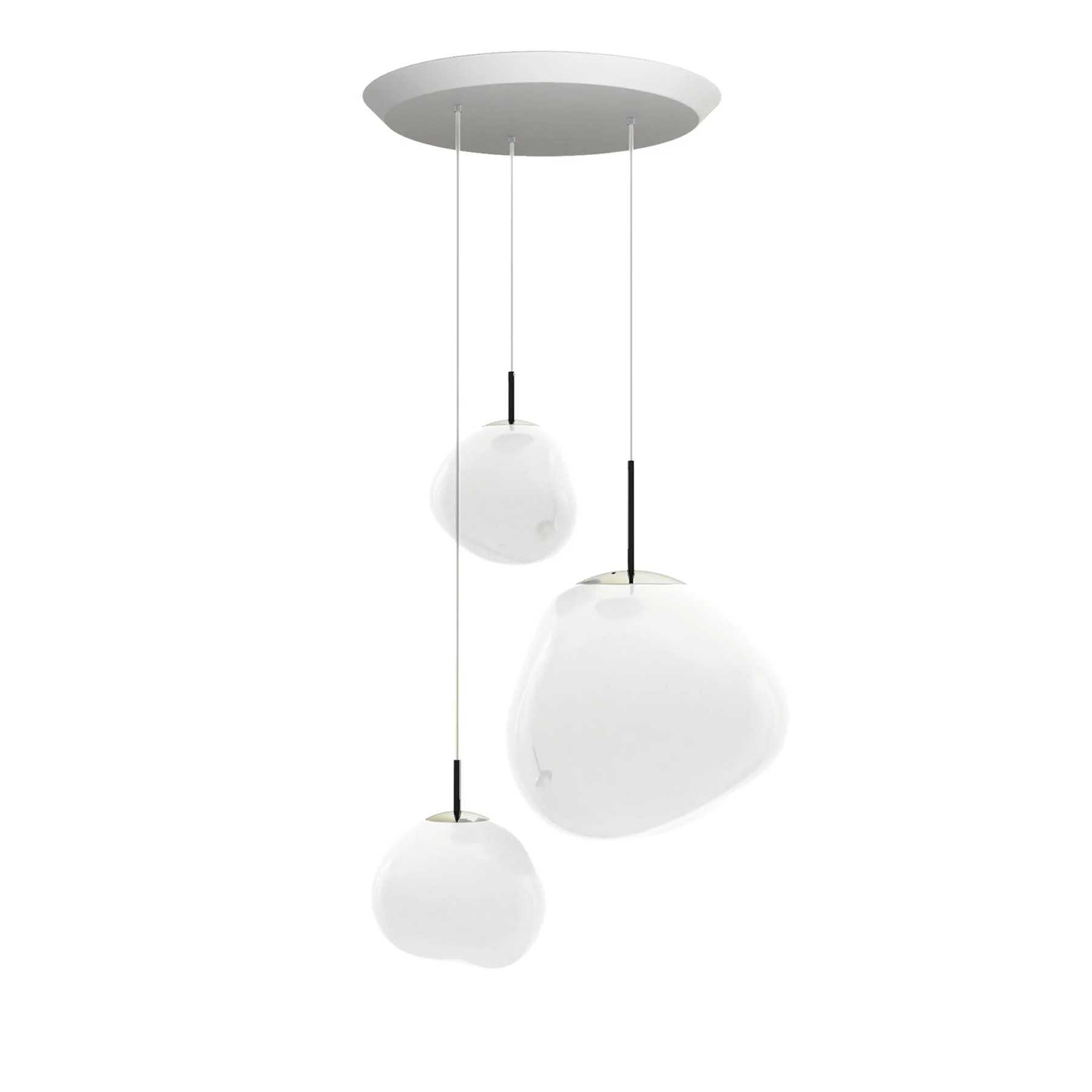 Tom Dixon Melt Trio System Round Cluster Pendant Light - Image 5