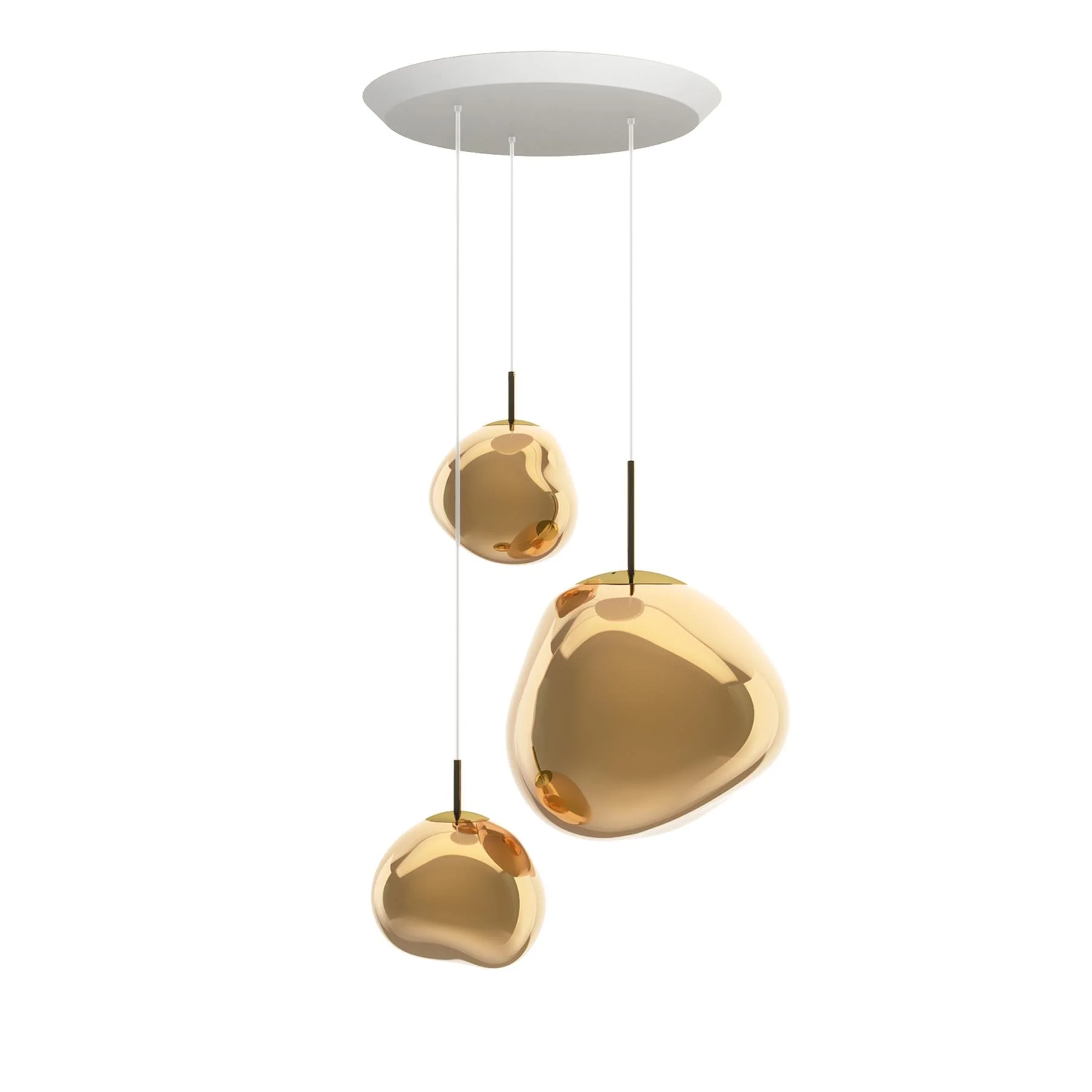 Tom Dixon Melt Trio System Round Cluster Pendant Light - Image 8