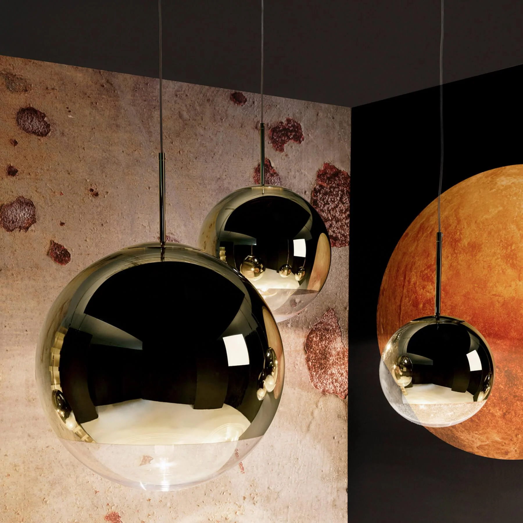 Tom Dixon Mirror Ball Pendant Light - Image 3
