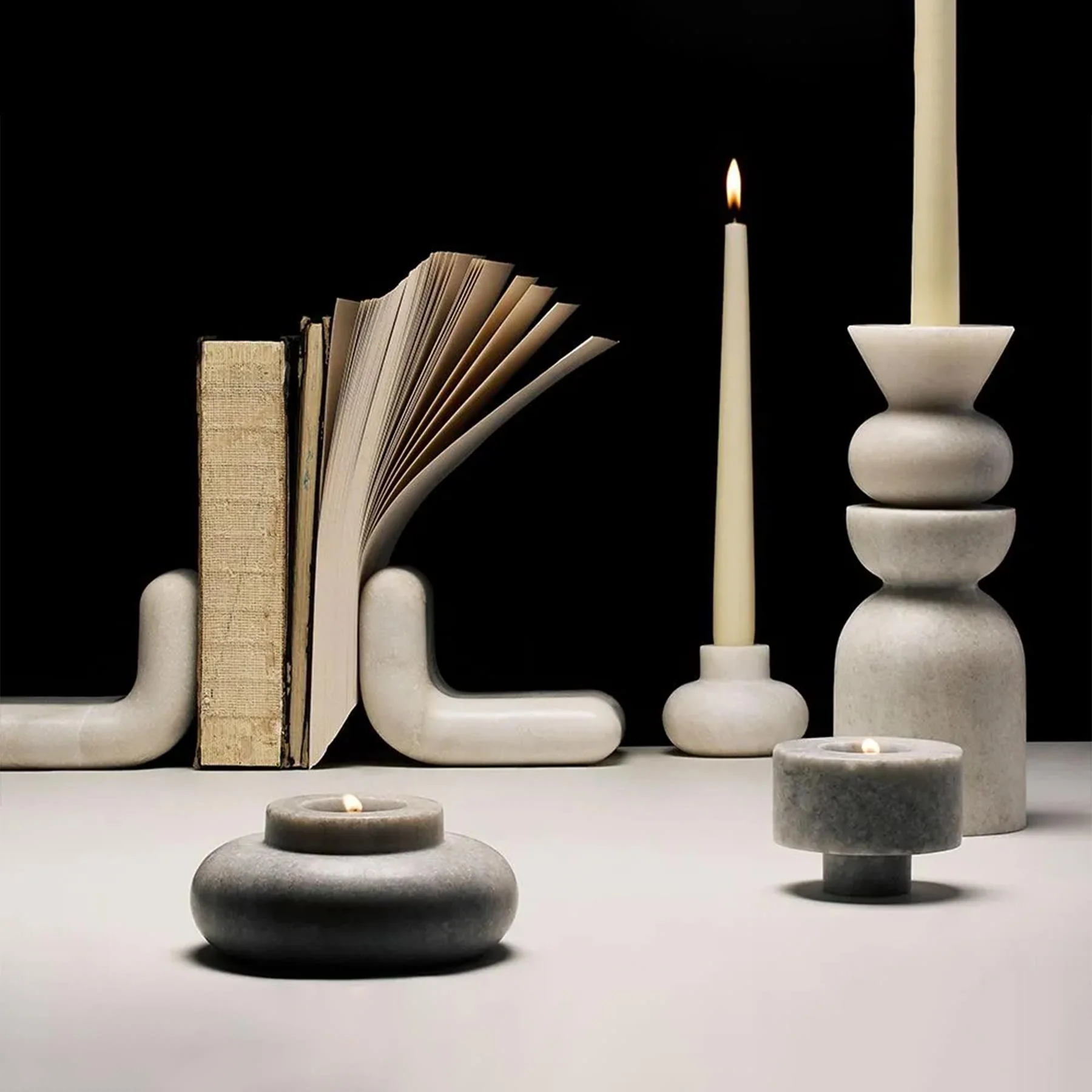Tom Dixon Stone Stacking Candleholder - Image 2