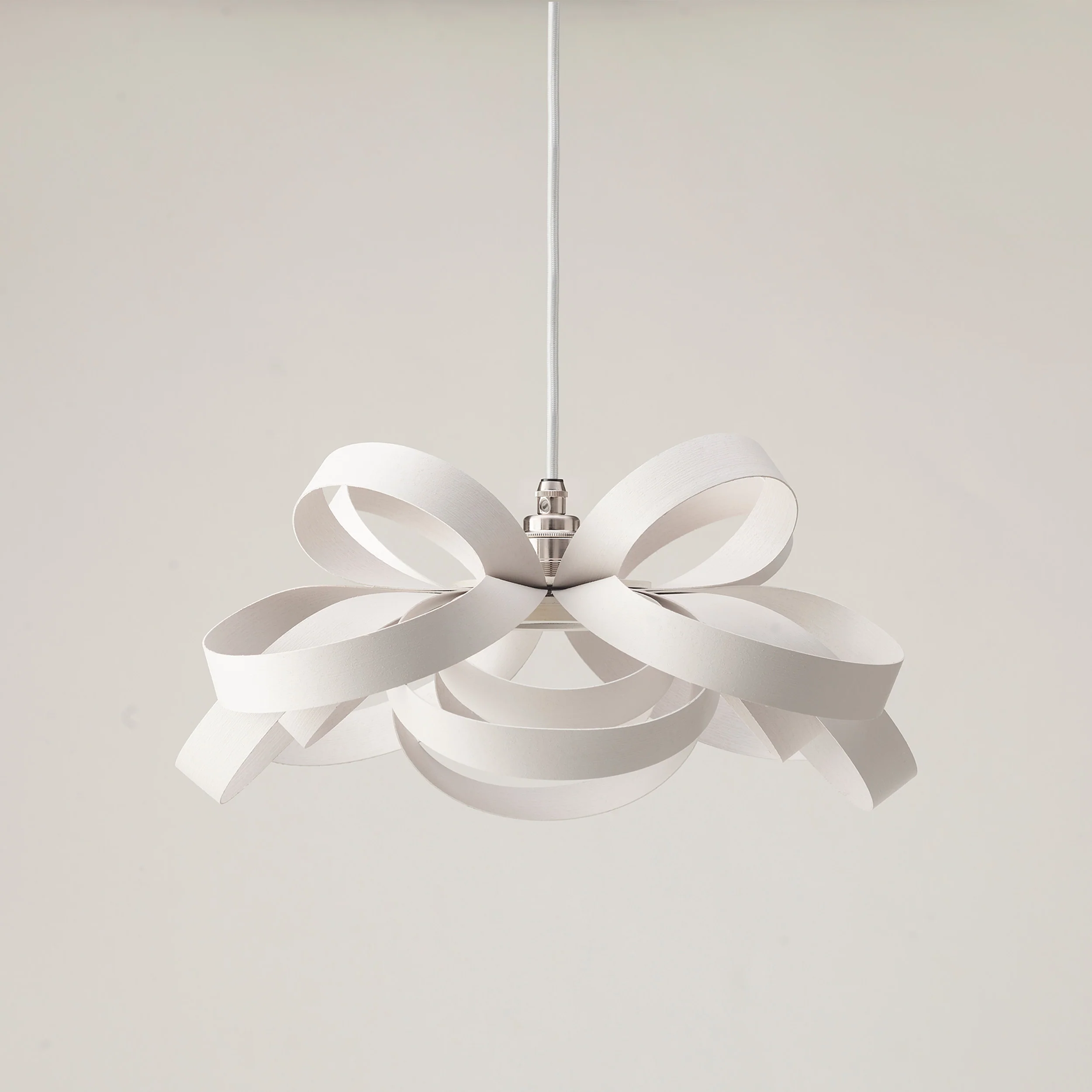Tom Raffield Skipper Pendant Light, China Clay : Holloways of Ludlow 40th Birthday Limited Edition - Image 3
