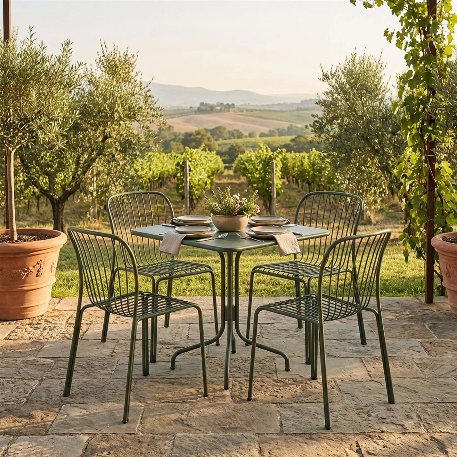 &Tradition Thorvald Garden Dining Set - Small - Curated by Holloways of Ludlow - Image 2