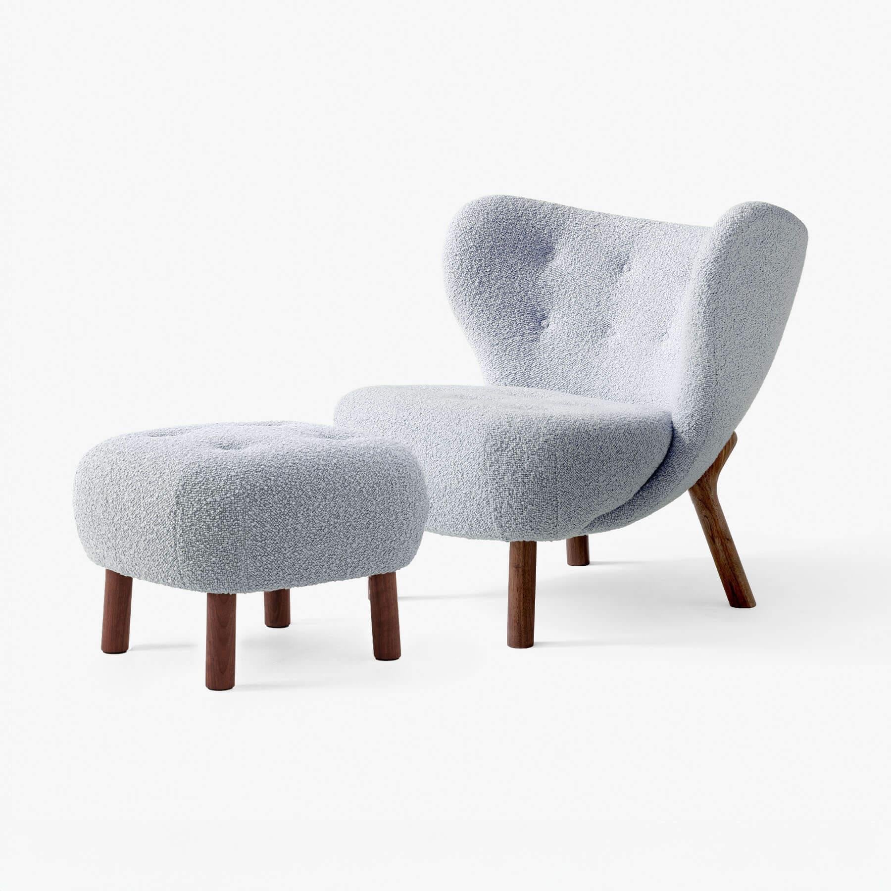 &Tradition VB1 Little Petra Chair with Footstool - Image 11