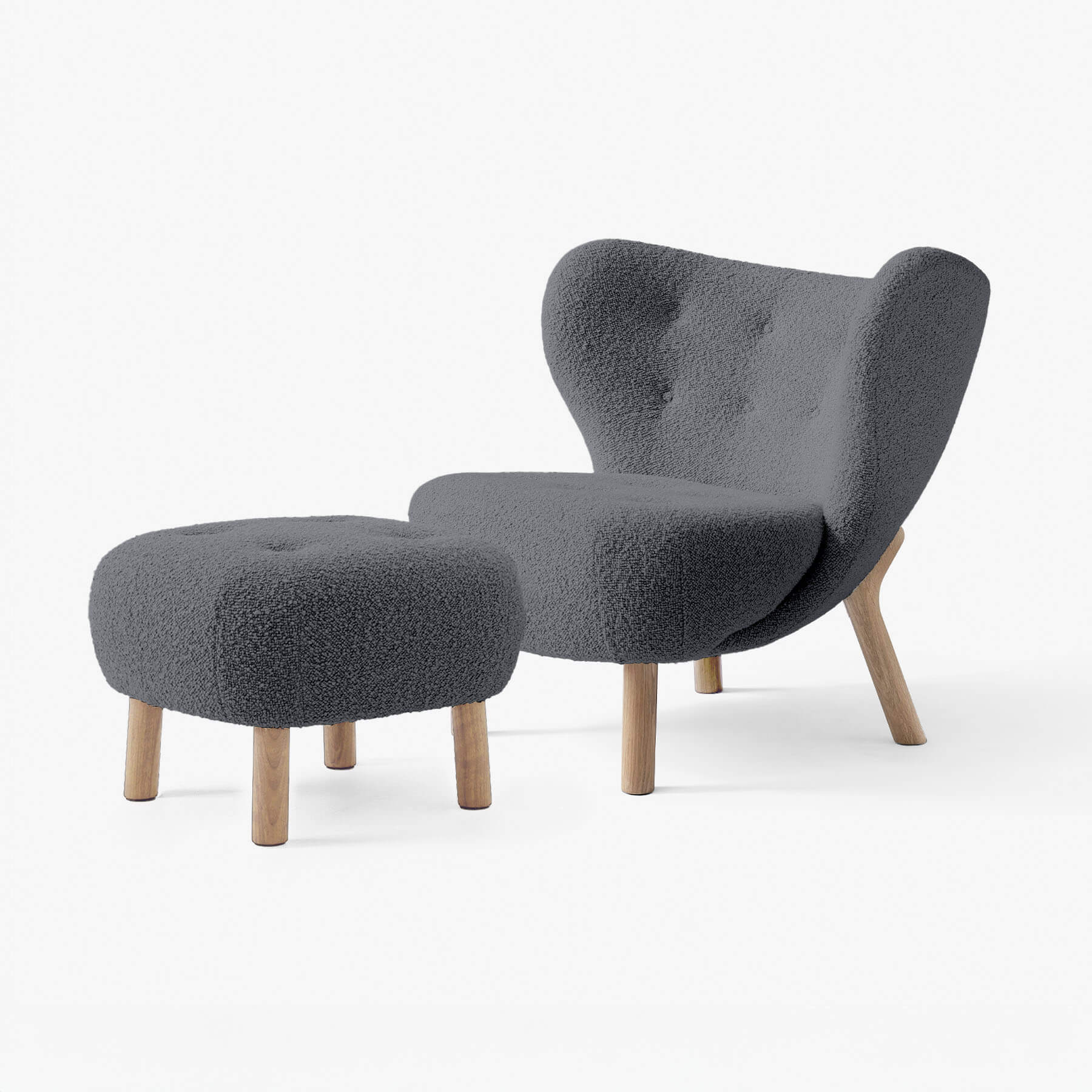 &Tradition VB1 Little Petra Chair with Footstool - Image 32